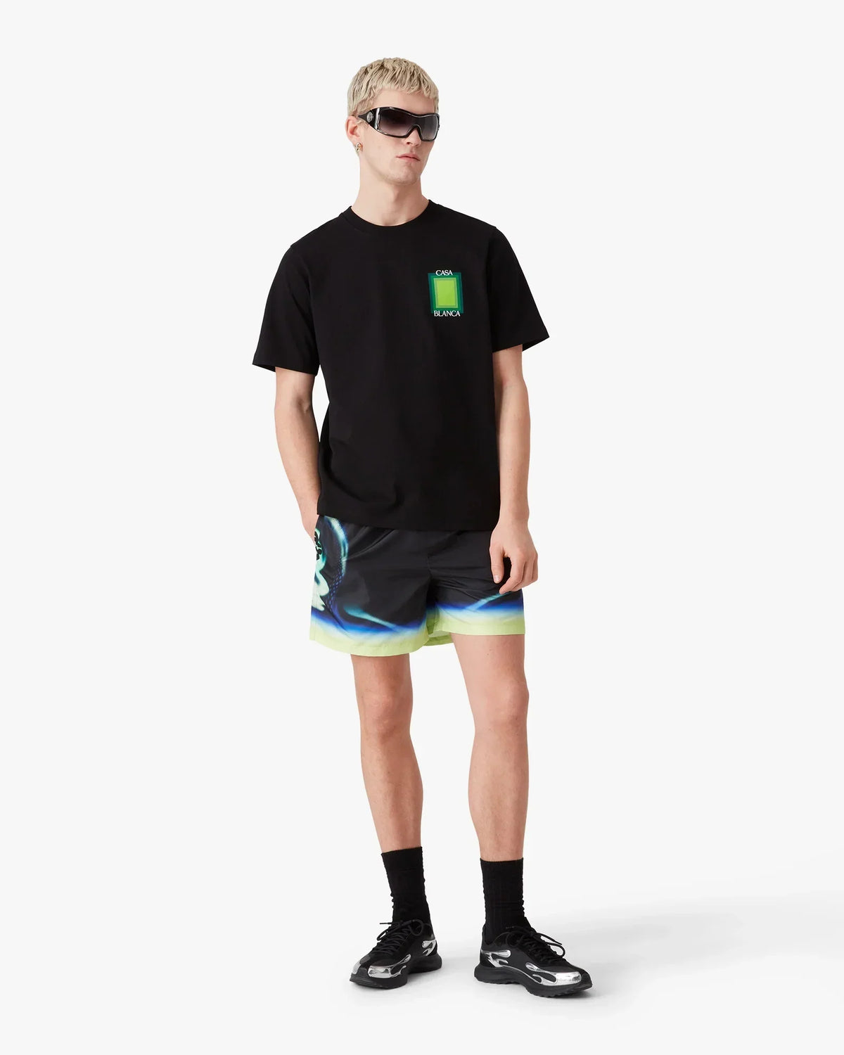 Square Logo Short Sleeve T-Shirt | Casablanca Paris | Image 2