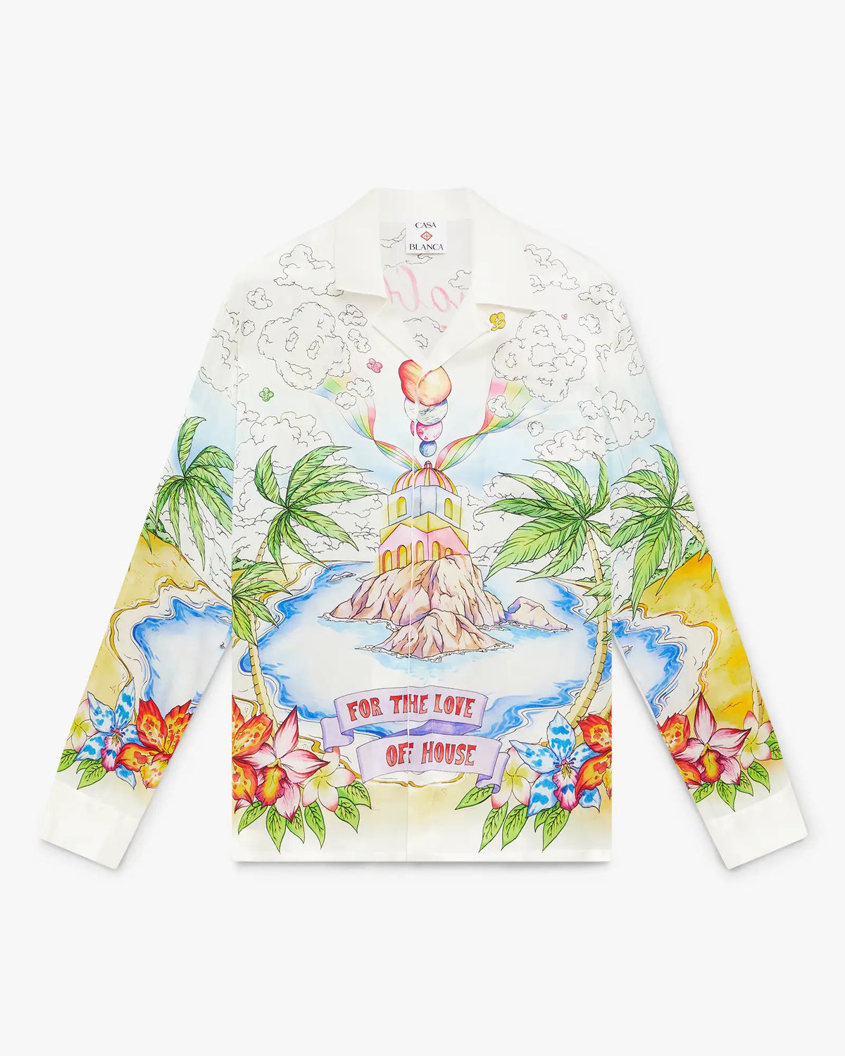 Better Days Long Sleeve Silk Shirt | Casablanca Paris | Image 1