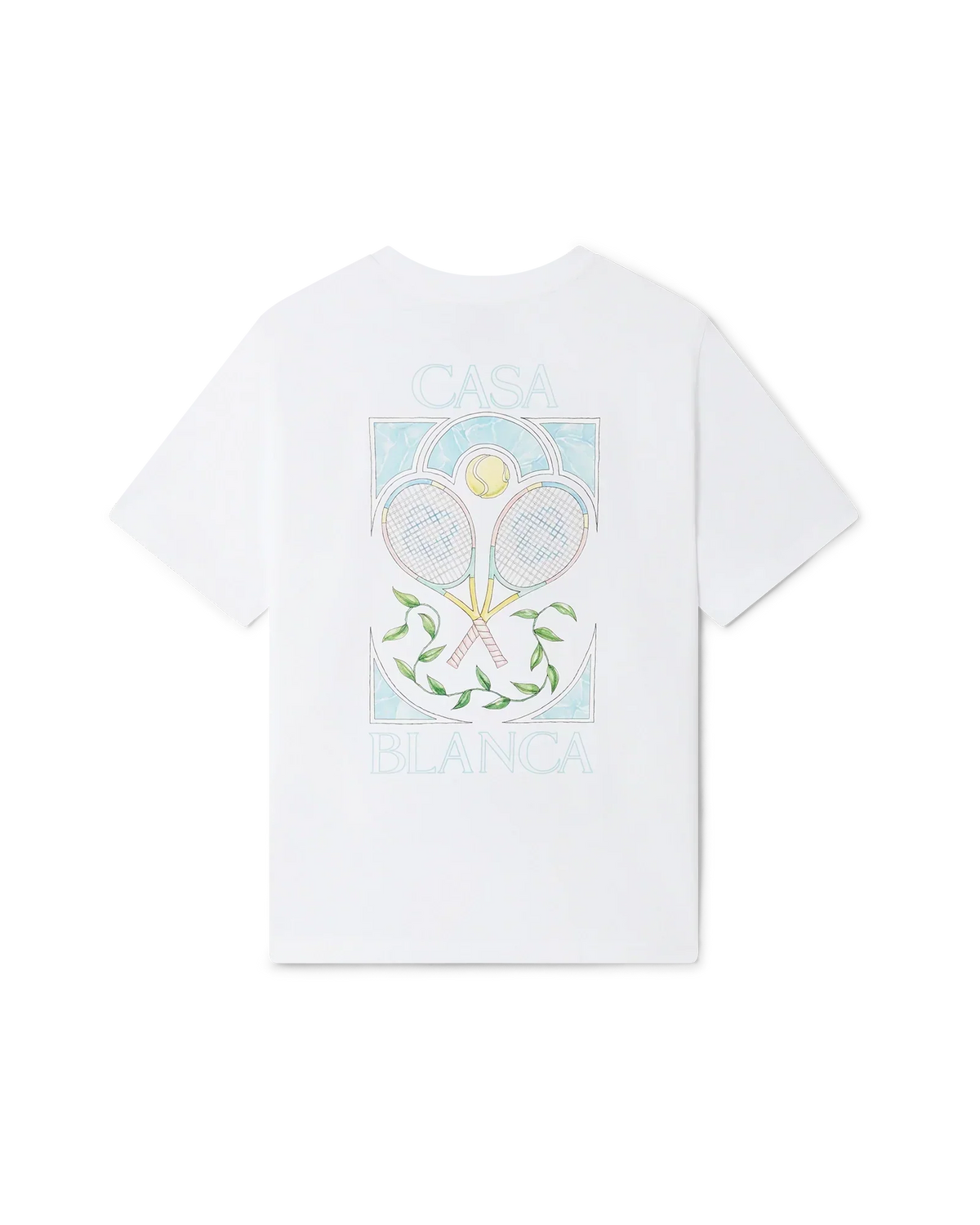 Tennis Pastelle Short Sleeve T-Shirt | Casablanca Paris | Image 1