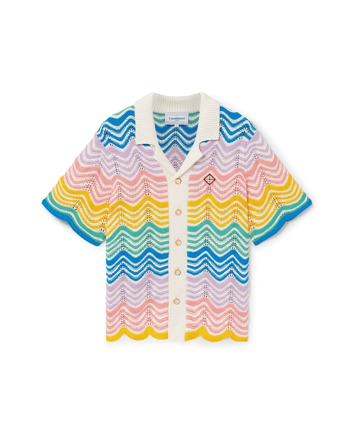 Gradient Wave Knit Shirt | Casablanca Paris | Image 1