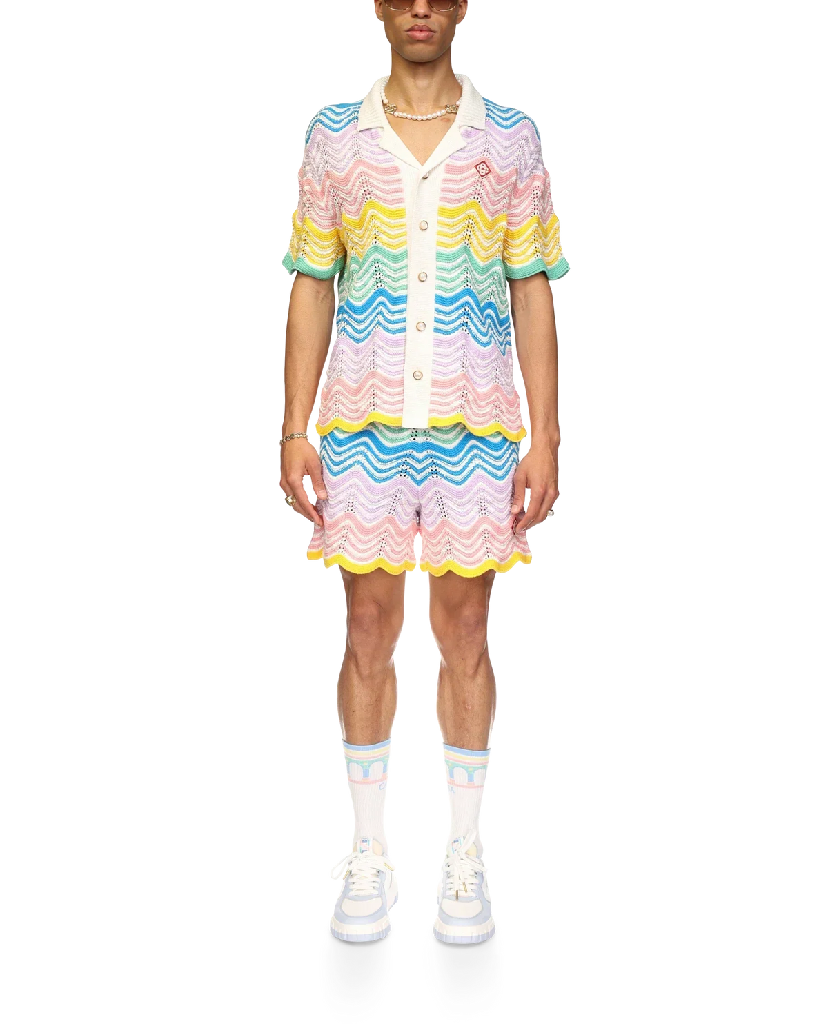 Gradient Wave Knit Shirt | Casablanca Paris | Image 2