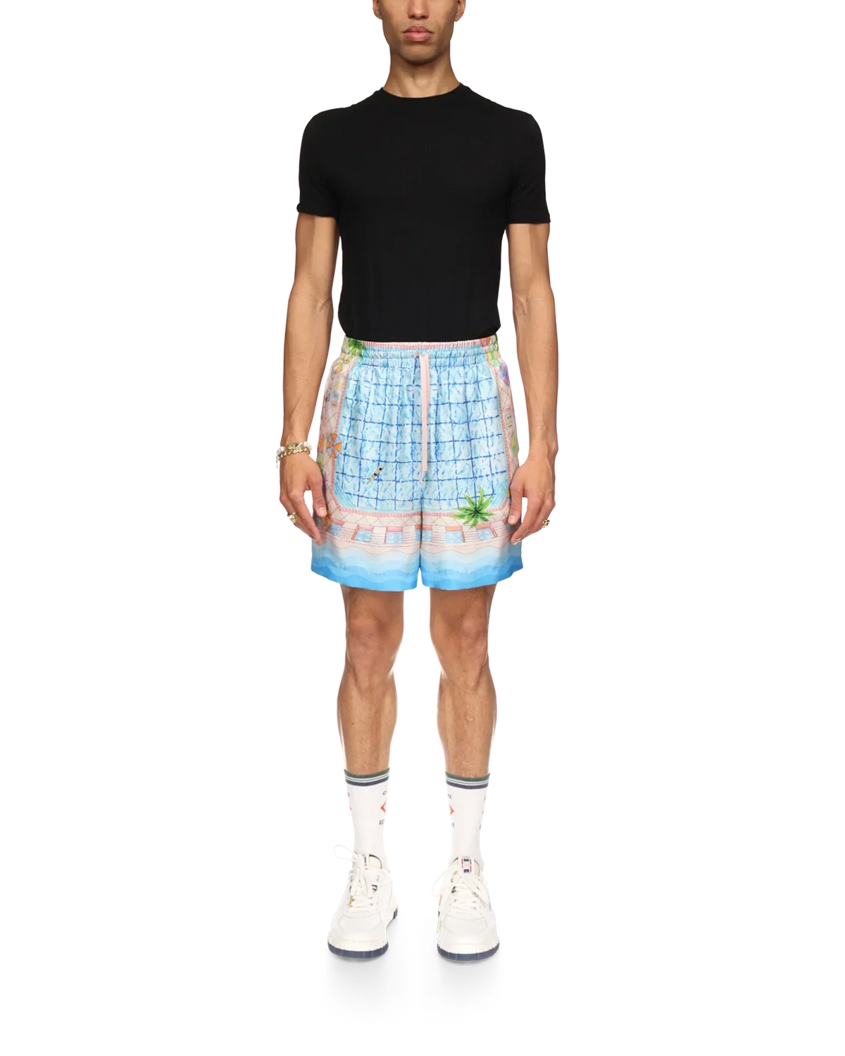 Le Plongeon Silk Shorts | Casablanca Paris | Image 2