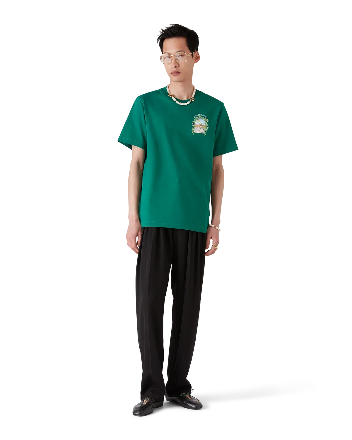 L'Arche De Tennis Short Sleeve T-Shirt | Casablanca Paris | Image 2