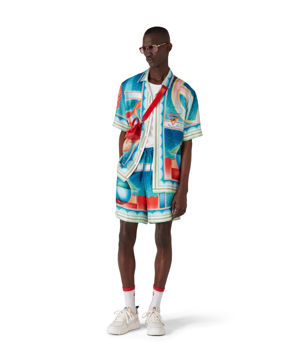 Galaxy Court Short Sleeve Silk Shirt | Casablanca Paris | Image 2