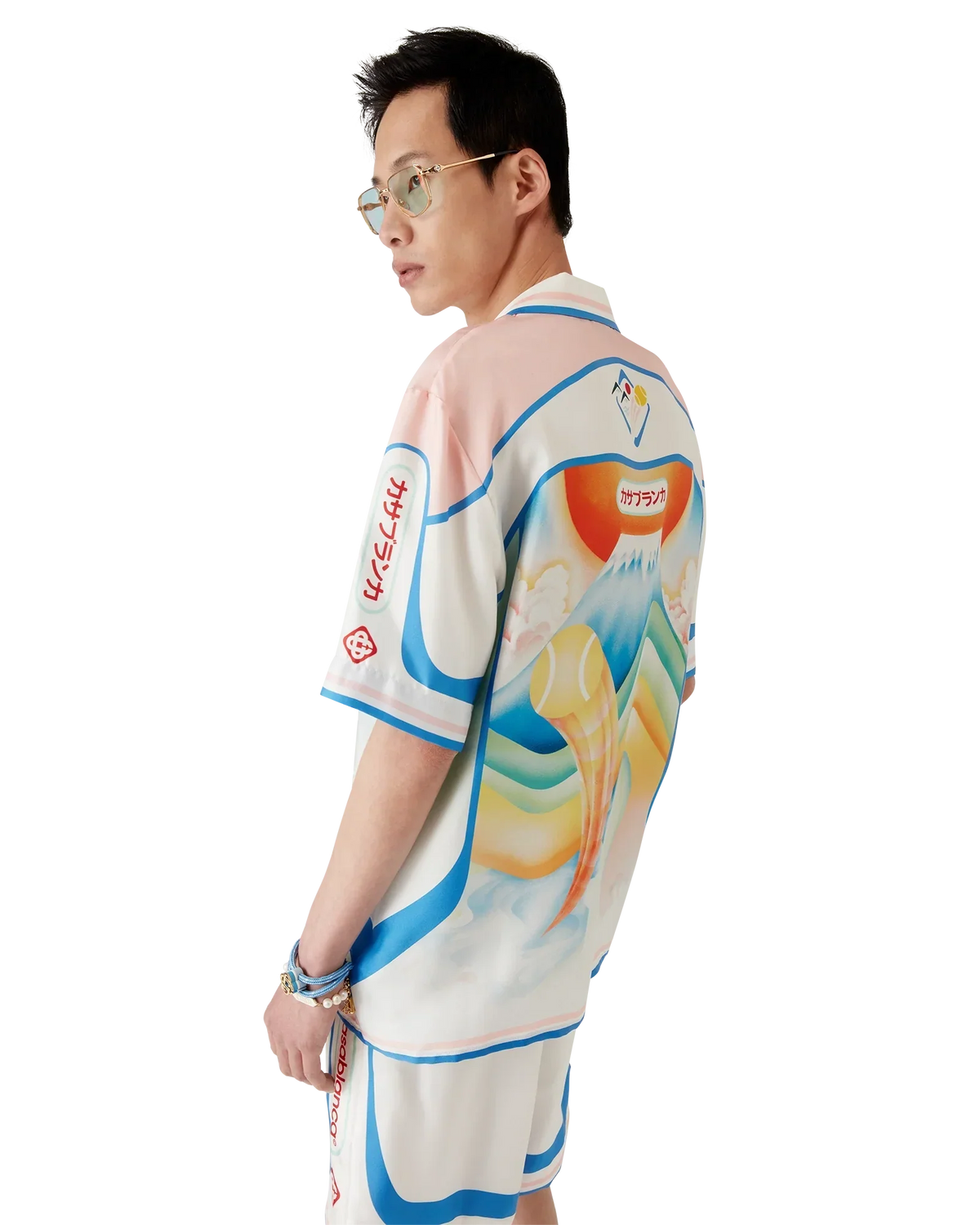 Fuji Dream Short Sleeve Silk Shirt | Casablanca Paris | Image 4