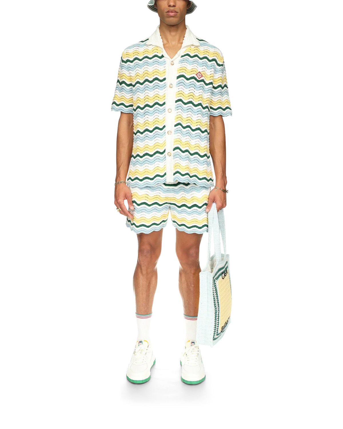 Wavy Boucle Shorts | Casablanca Paris | Image 2