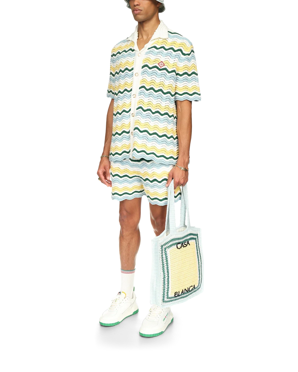 Wavy Boucle Shorts | Casablanca Paris | Image 3