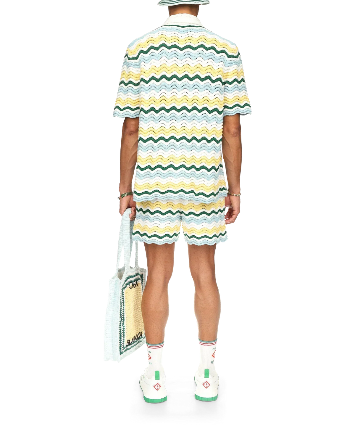 Wavy Short Sleeve Boucle Shirt | Casablanca Paris | Image 4