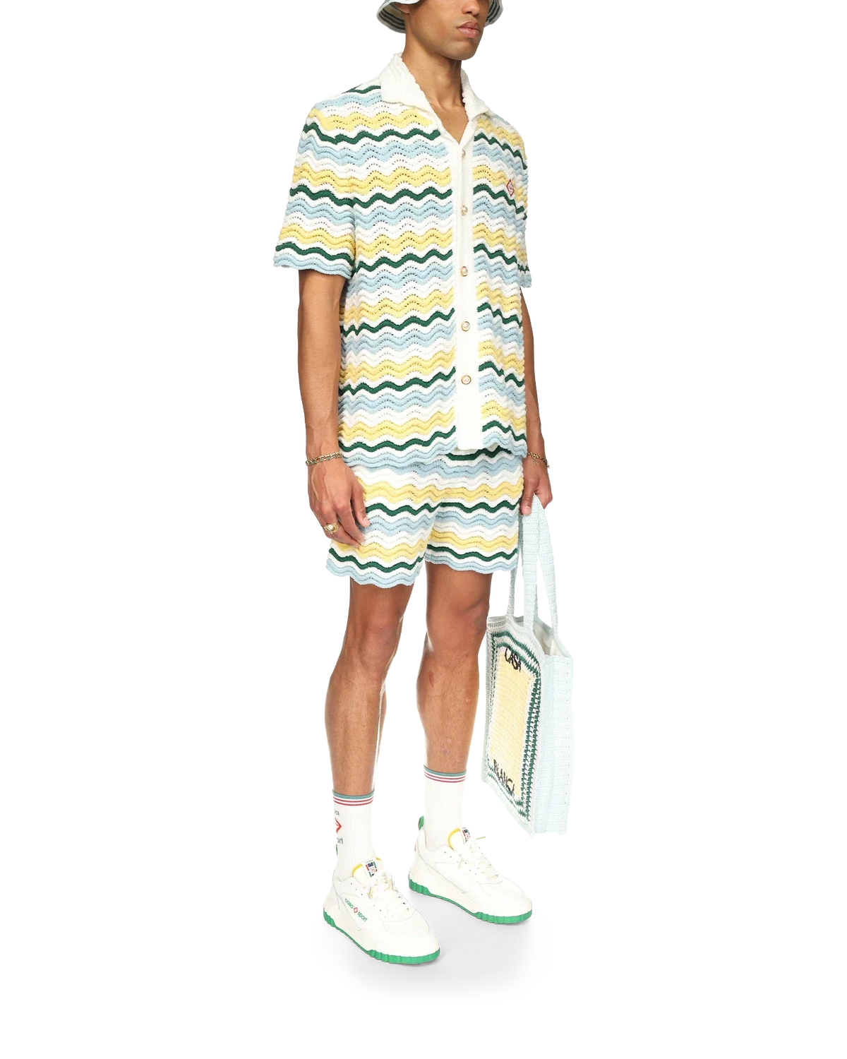 Wavy Boucle Shorts | Casablanca Paris | Image 5