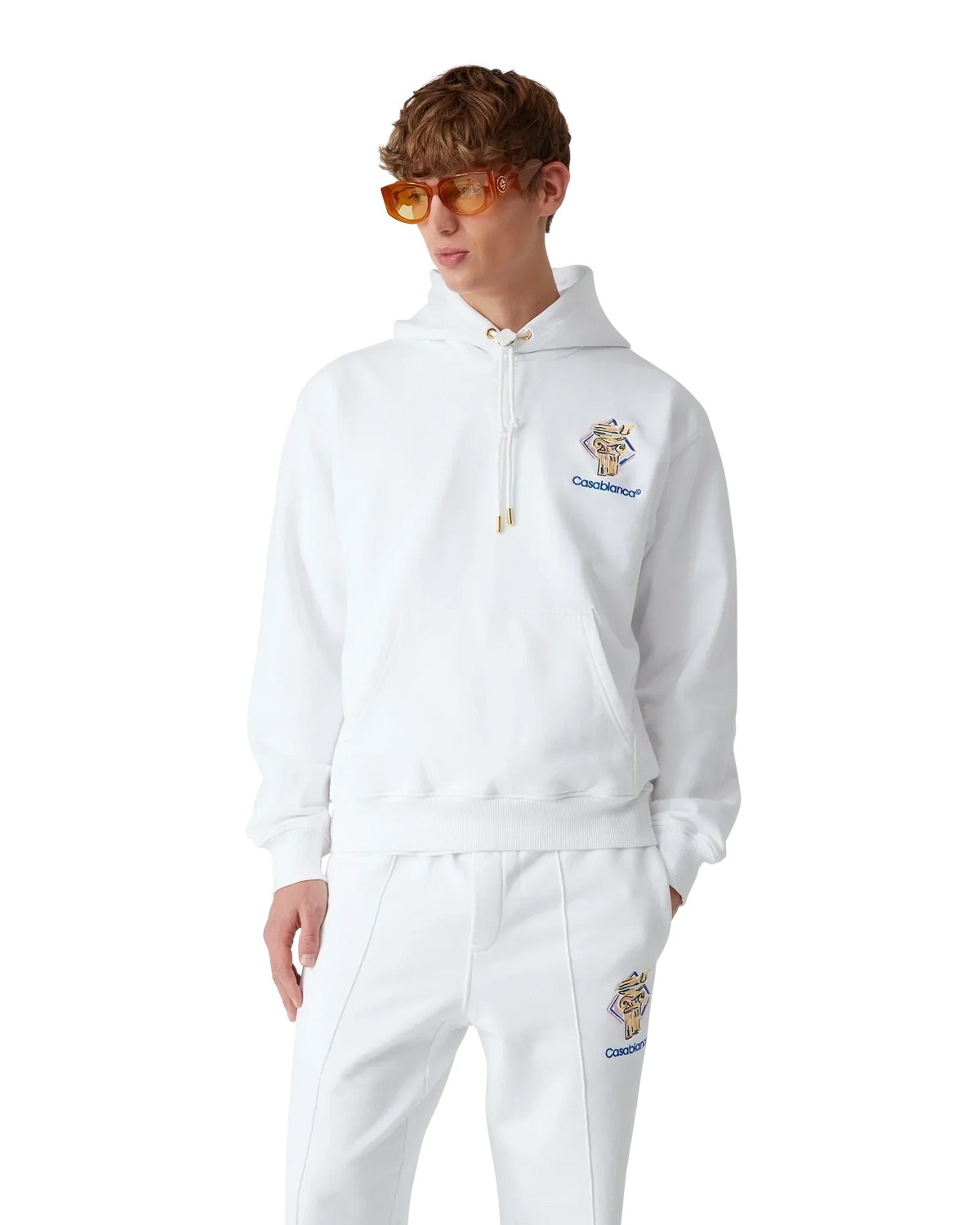 Diamond Column Hooded Sweatshirt | Casablanca Paris | Image 4