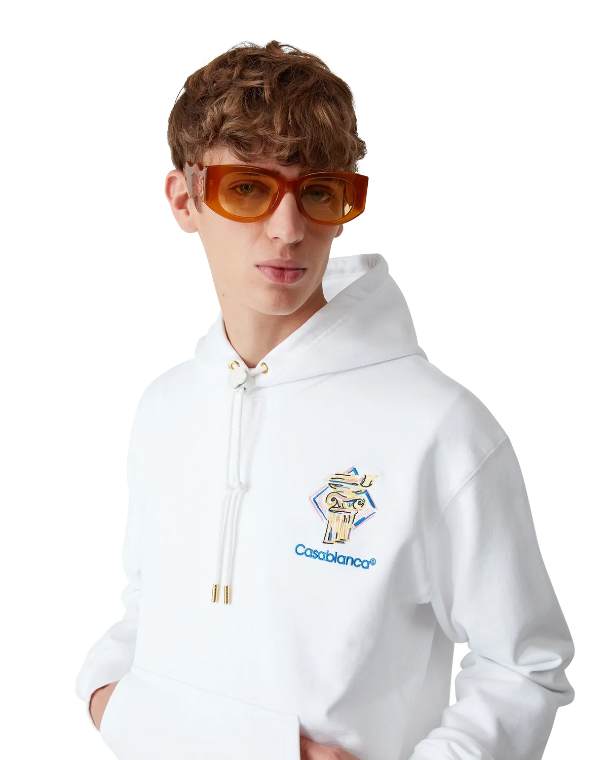 Diamond Column Hooded Sweatshirt | Casablanca Paris | Image 5