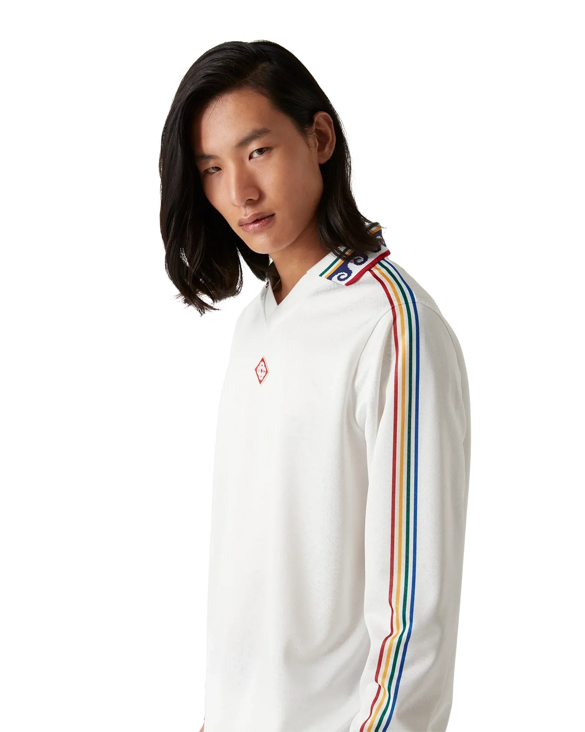 Jacquard Monogram Football Long Sleeve Shirt | Casablanca Paris | Image 5
