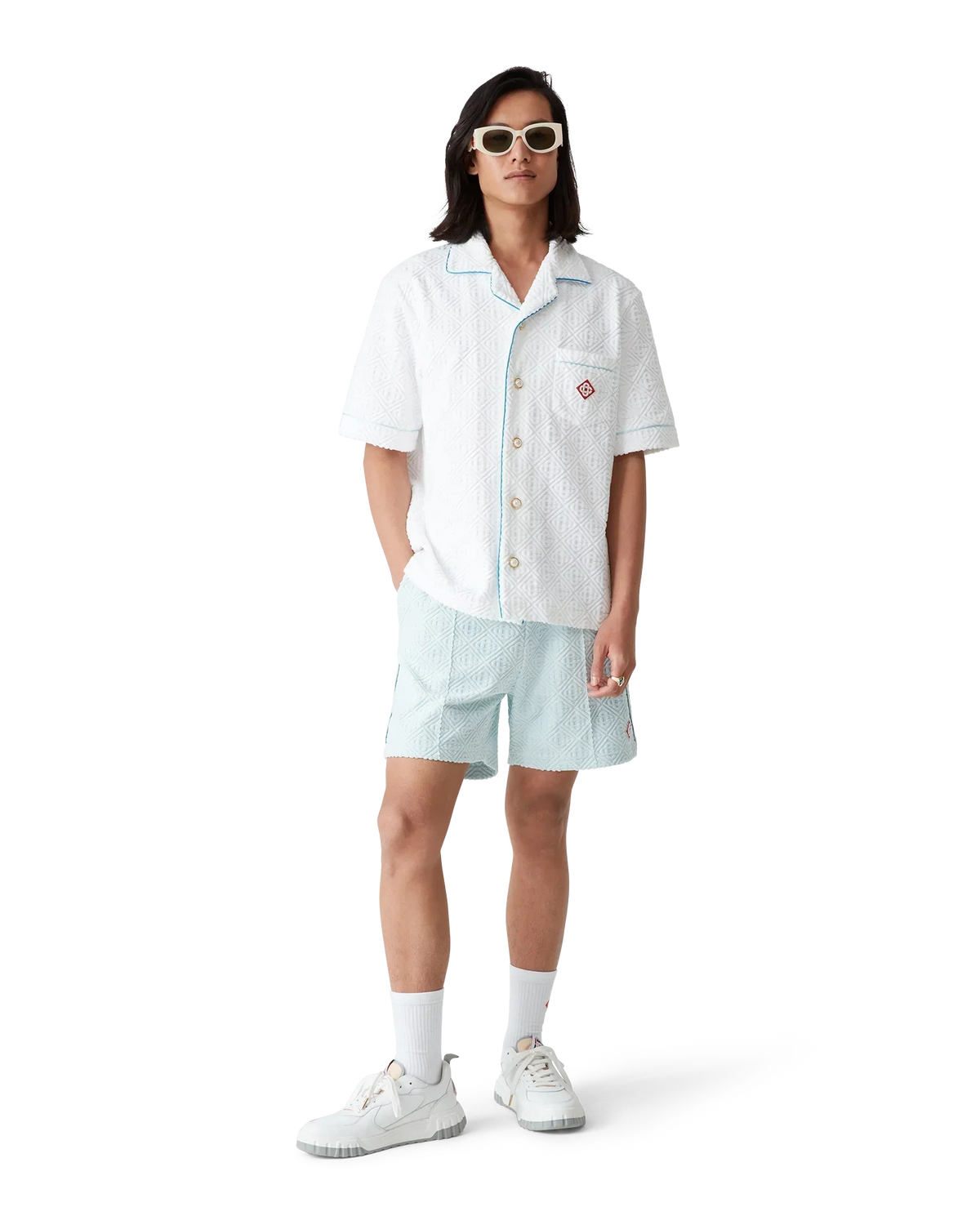 Monogram Short Sleeve Towelling Shirt | Casablanca Paris | Image 2