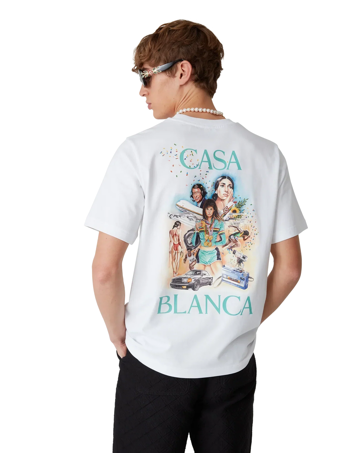 Celebration Du Sport Short Sleeve T-Shirt | Casablanca Paris | Image 4