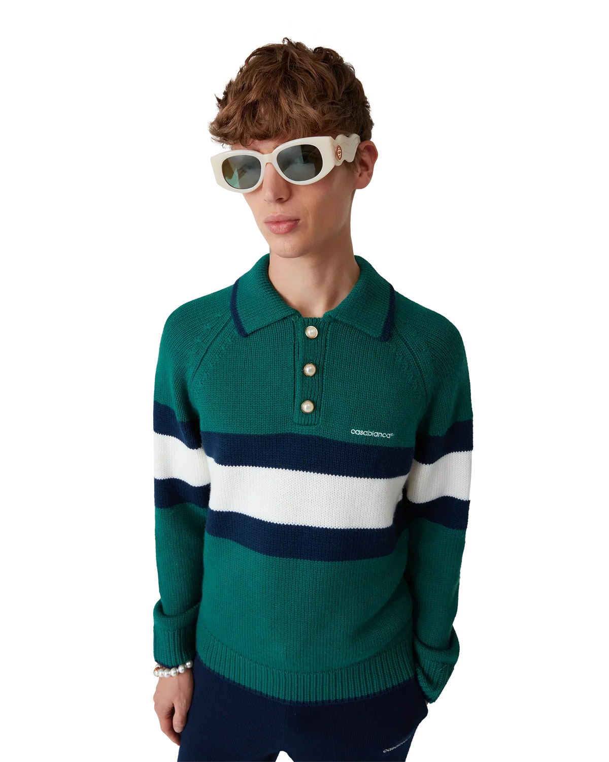 Colourblock Polo Shirt | Casablanca Paris | Image 5