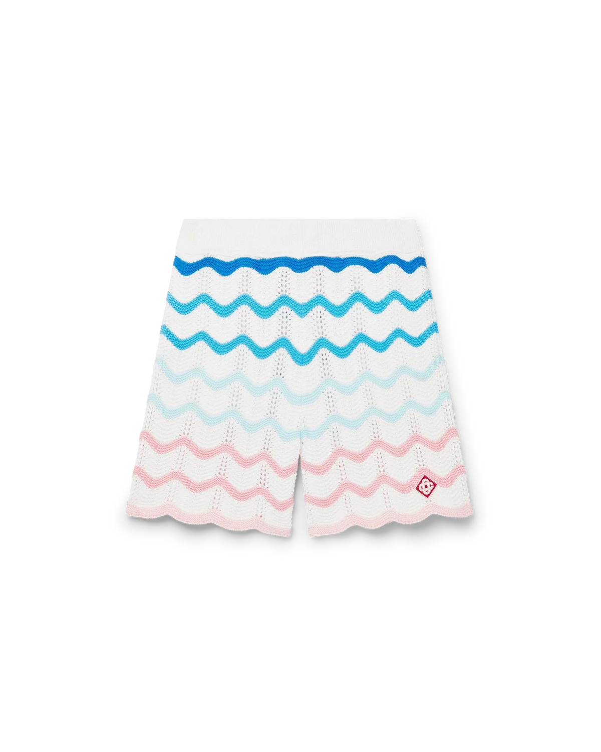 Gradient Wave Crochet Shorts | Casablanca Paris | Image 1