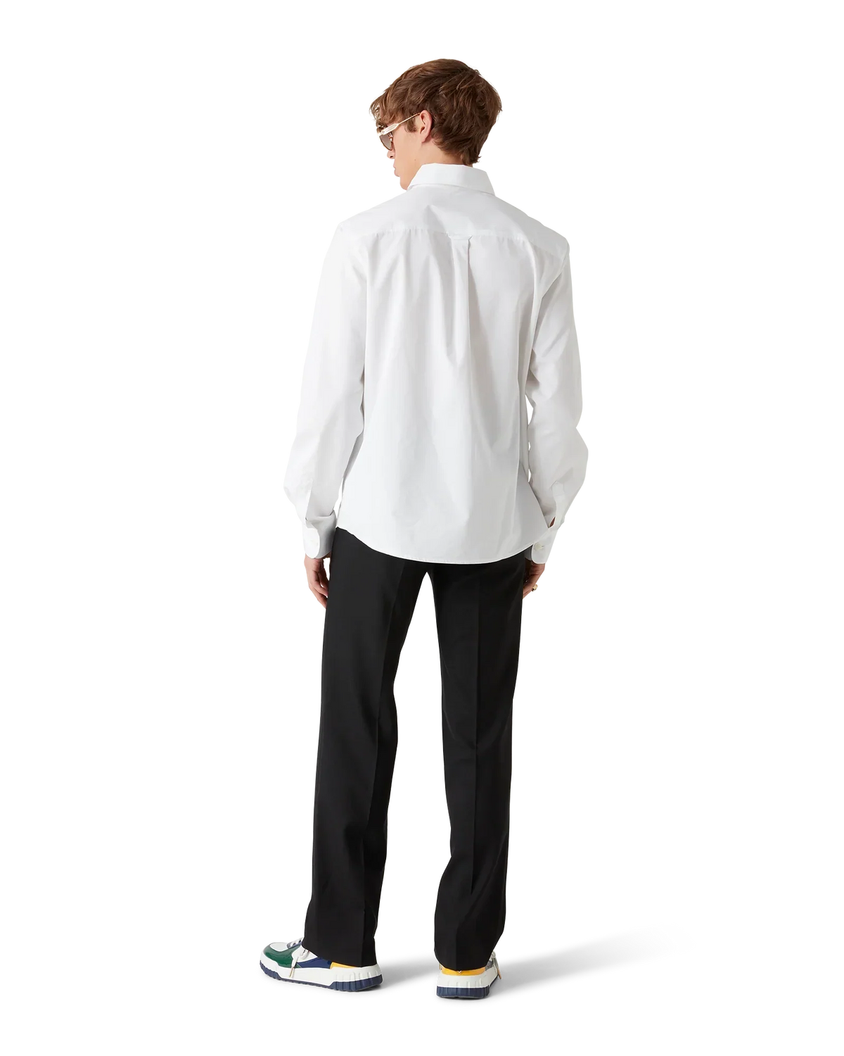 Embroidered Orange Oxford Shirt | Casablanca Paris | Image 3