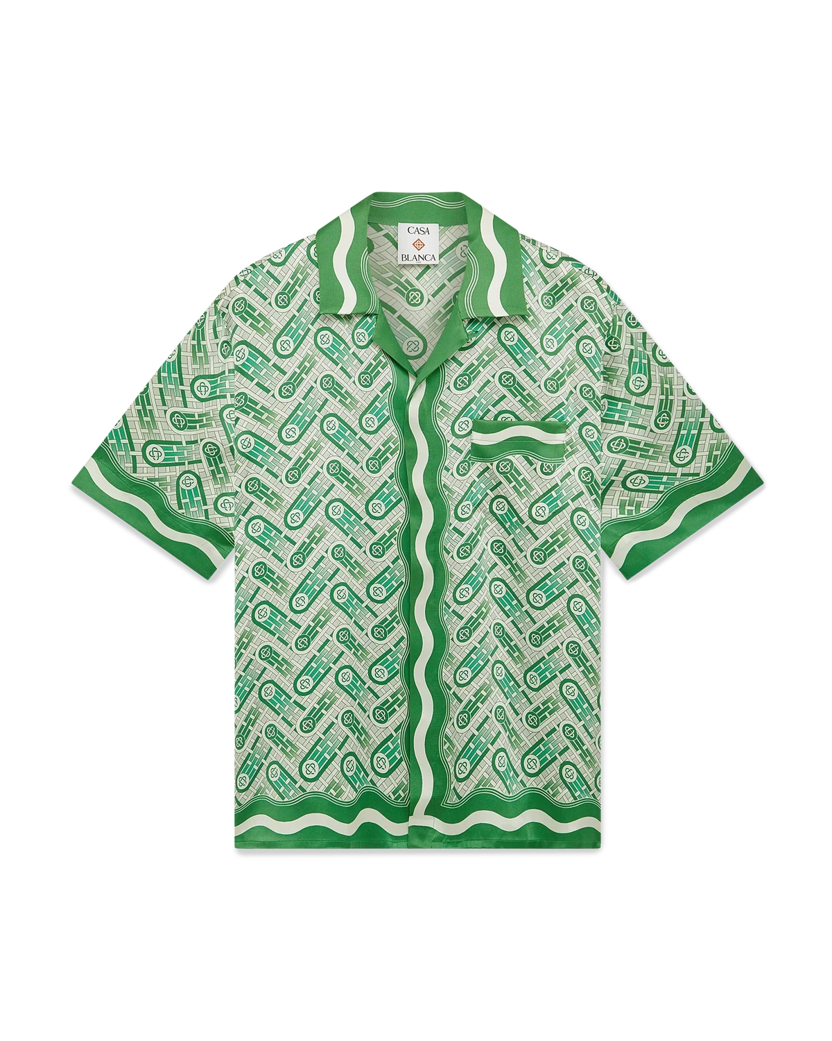 Ping Pong Short Sleeve Silk Shirt | Casablanca Paris | Image 1