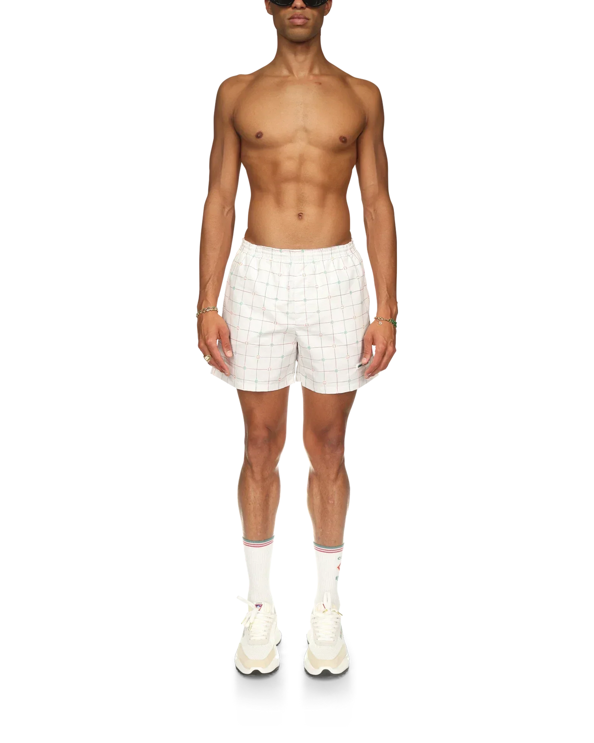 Tennis Check Swim Trunks | Casablanca Paris | Image 2