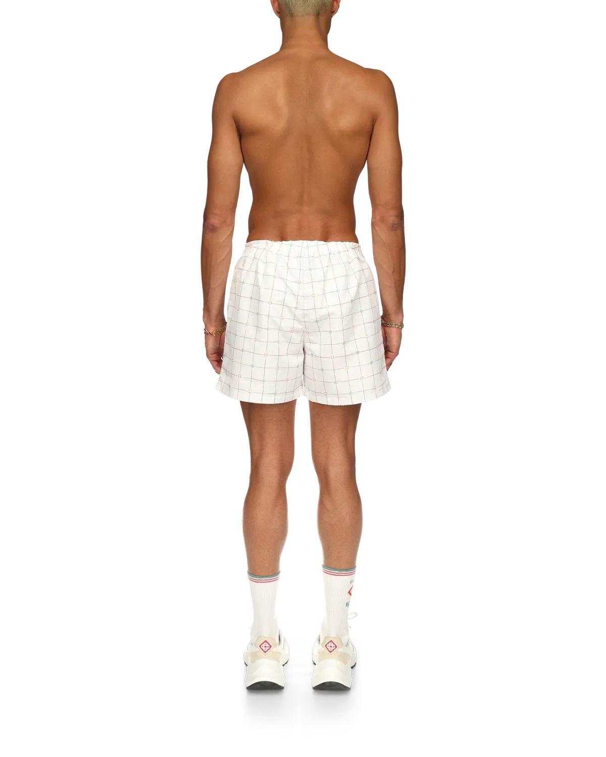 Tennis Check Swim Trunks | Casablanca Paris | Image 3