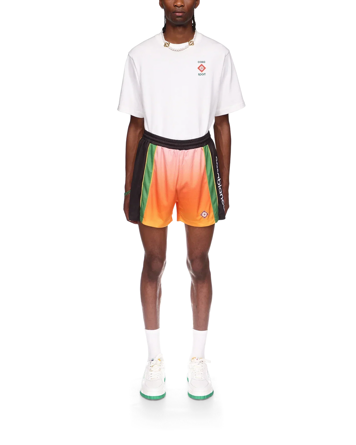 Gradient Football Shorts | Casablanca Paris | Image 2