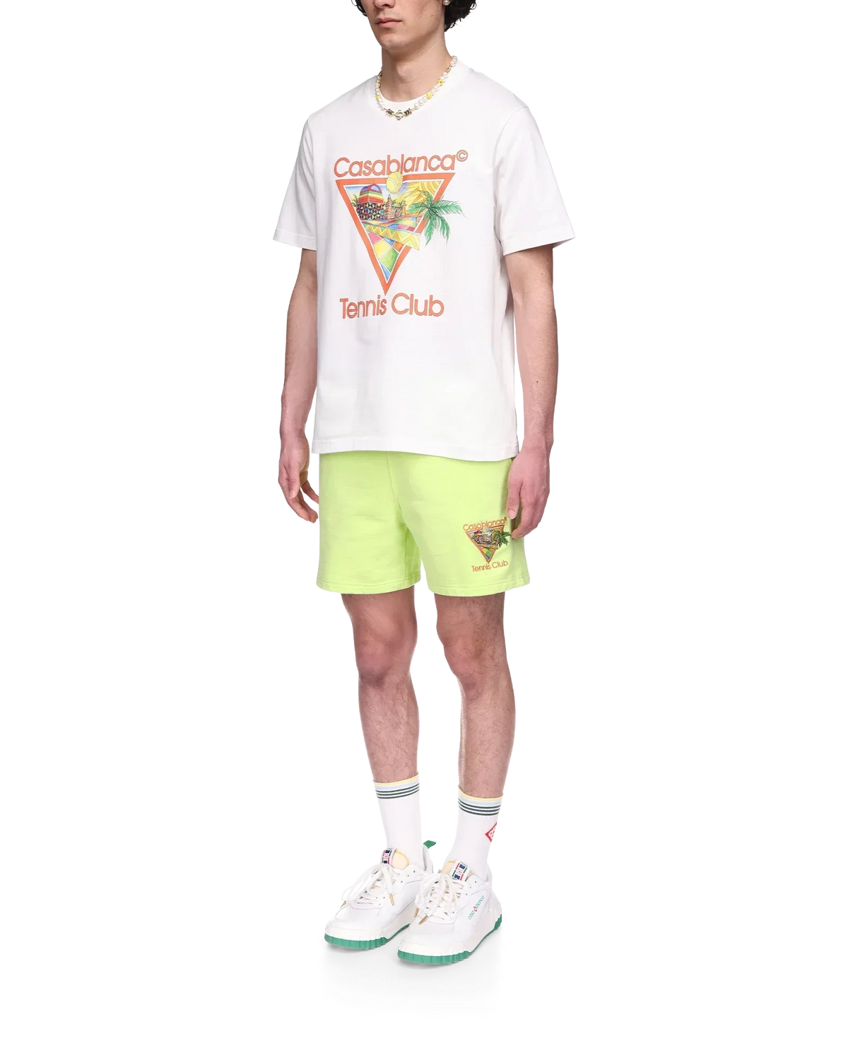 Afro Cubism Tennis Club Short Sleeve T-Shirt | Casablanca Paris | Image 3