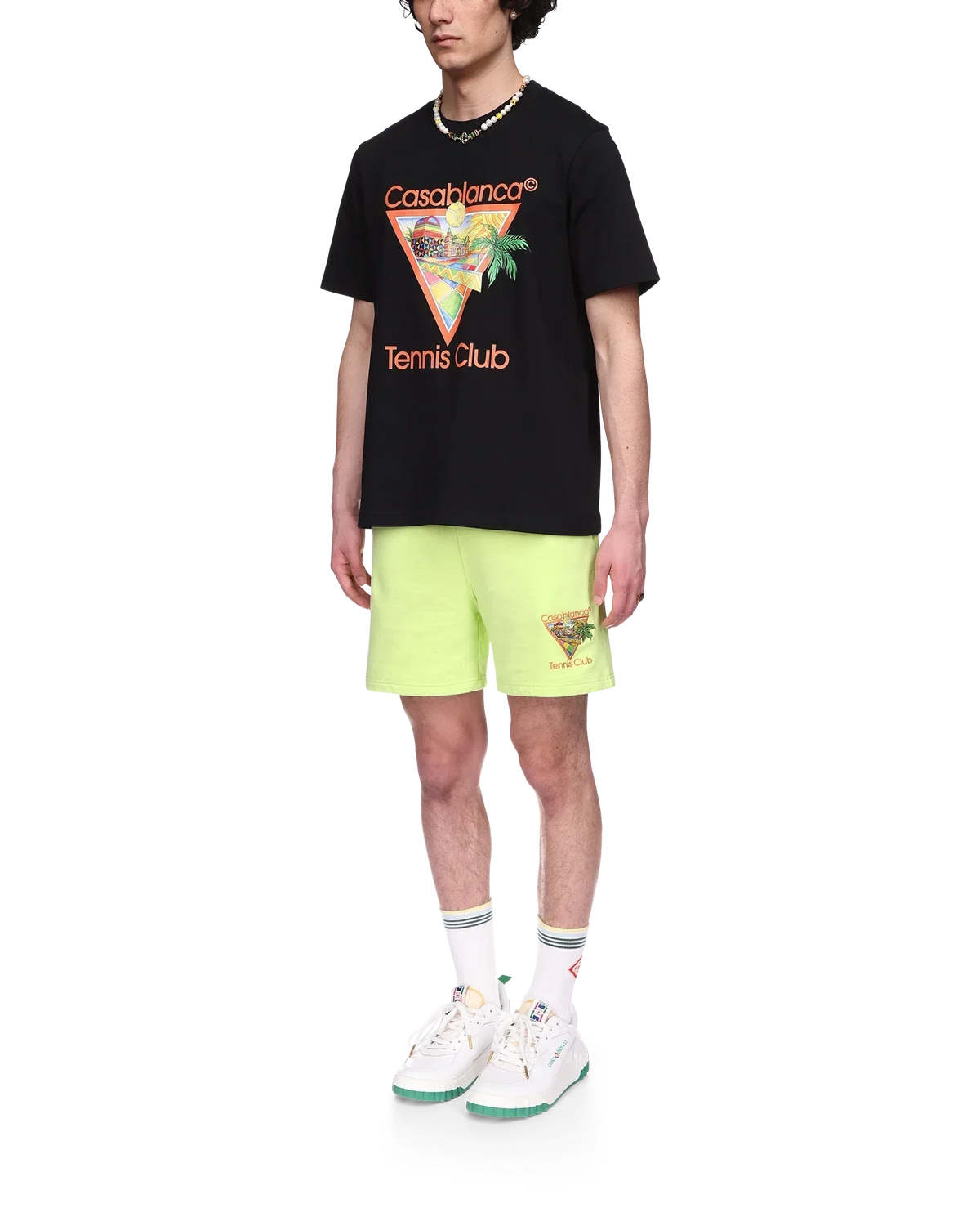 Afro Cubism Tennis Club Short Sleeve T-Shirt | Casablanca Paris | Image 3