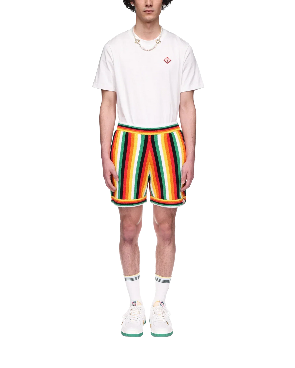 Striped Towelling Shorts | Casablanca Paris | Image 2