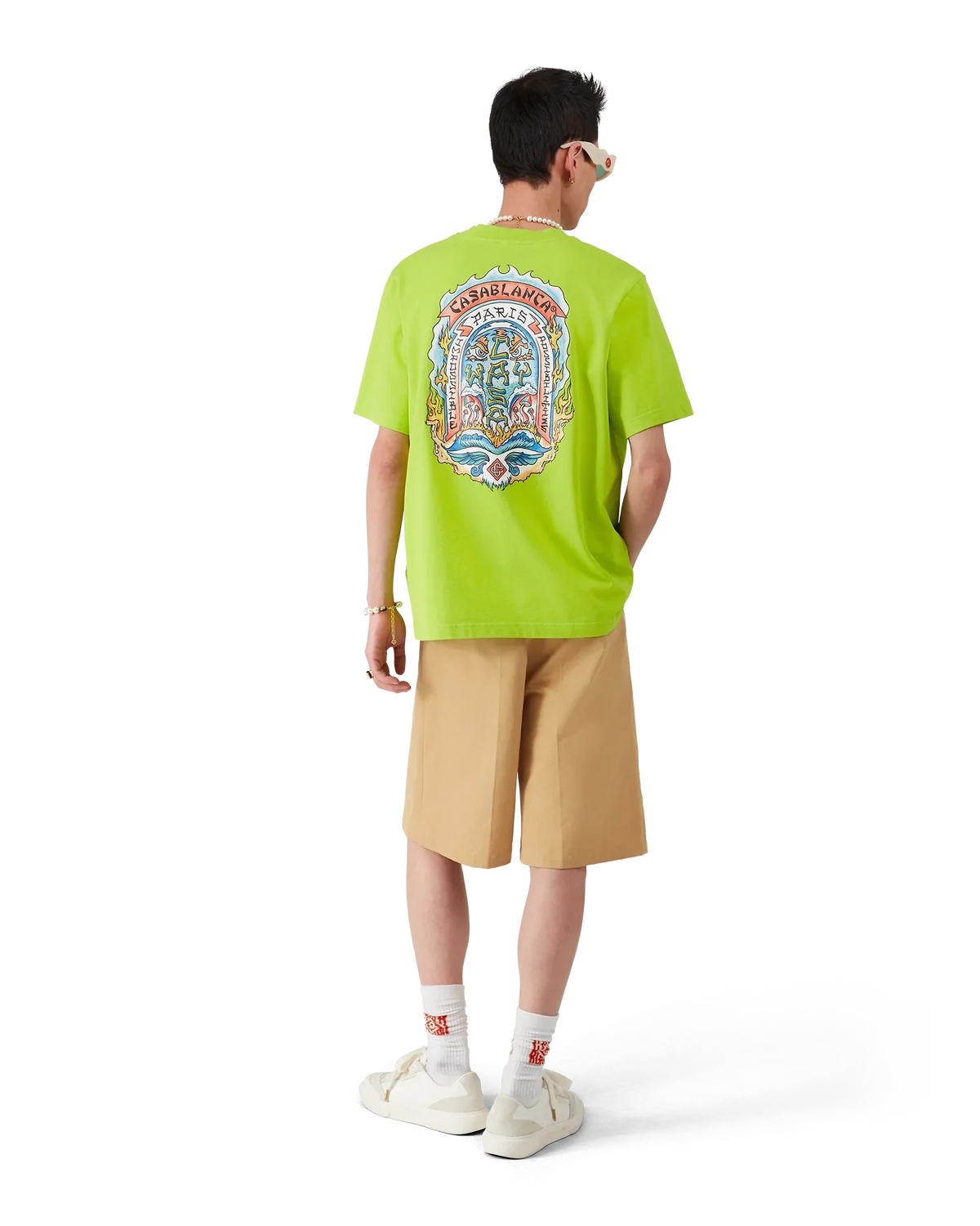 Casa Way Skate Short Sleeve T-Shirt | Casablanca Paris | Image 5