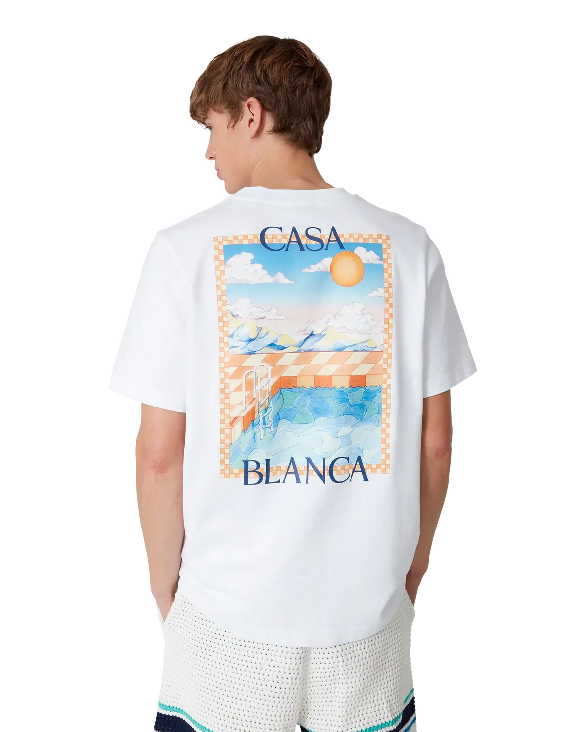 Surreal Pool Short Sleeve T-Shirt | Casablanca Paris | Image 4