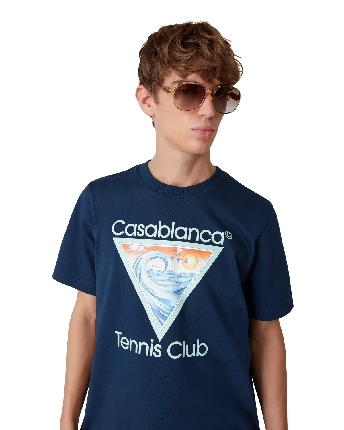 Tennis Club Icon Short Sleeve T-Shirt | Casablanca Paris | Image 5