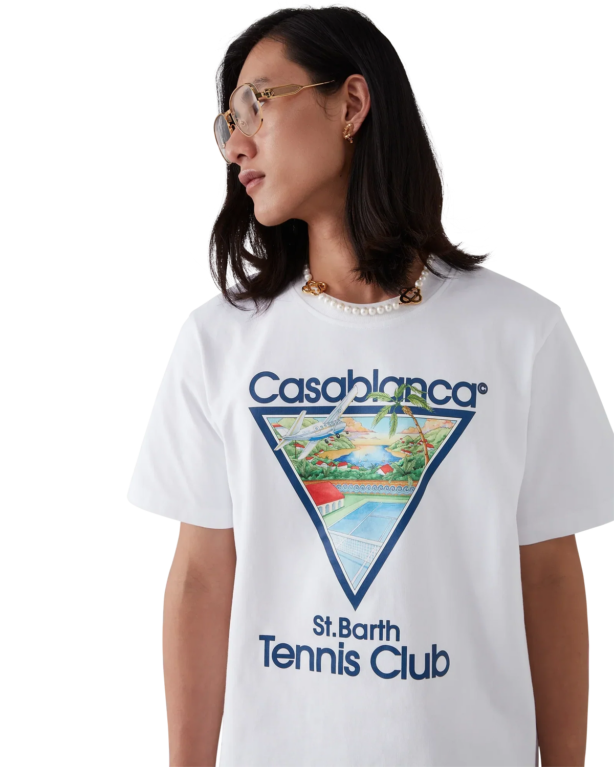 Tennis Club Icon Short Sleeve T-Shirt | Casablanca Paris | Image 5