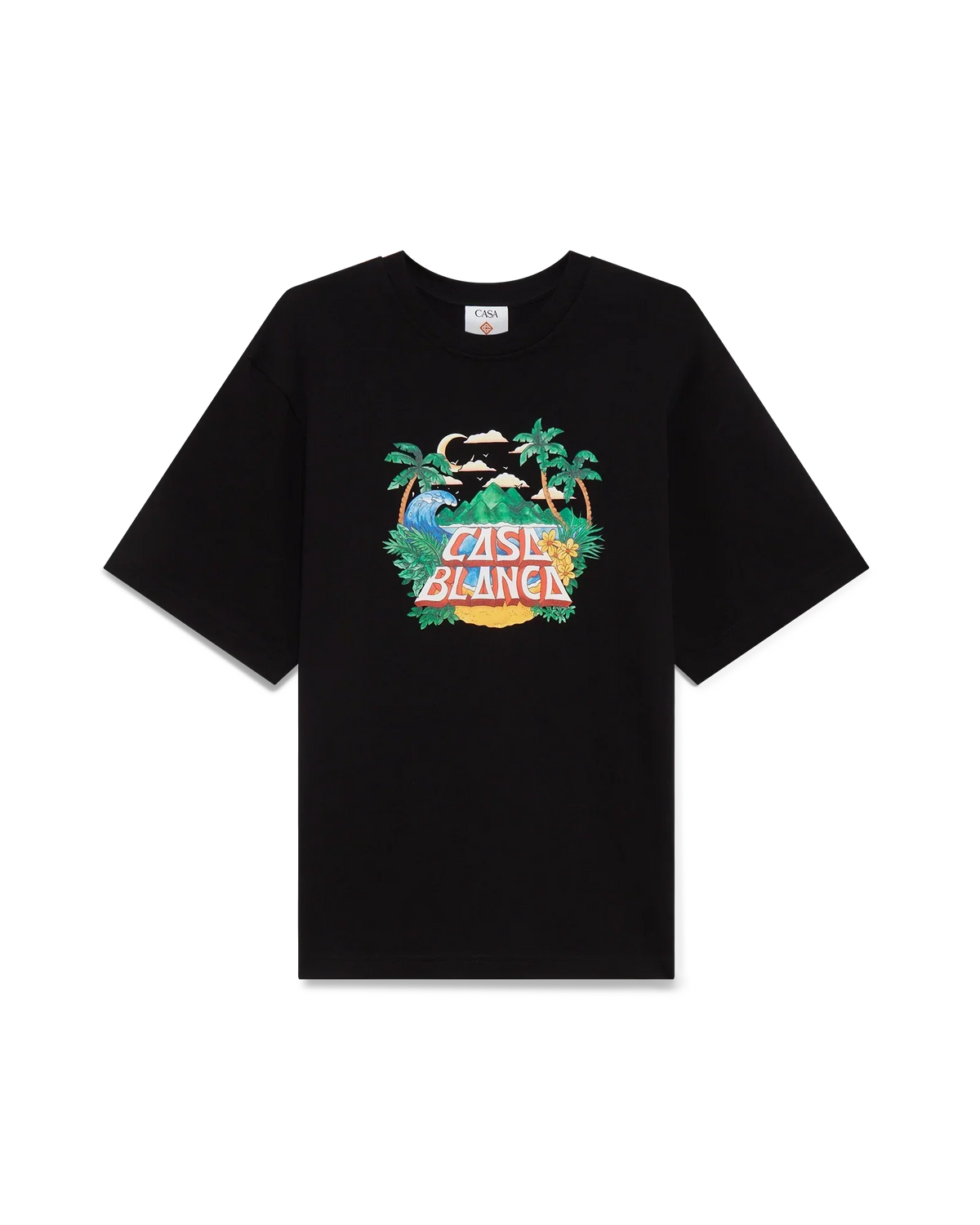 Casa Beach Wave Short Sleeve T-Shirt | Casablanca Paris | Image 1