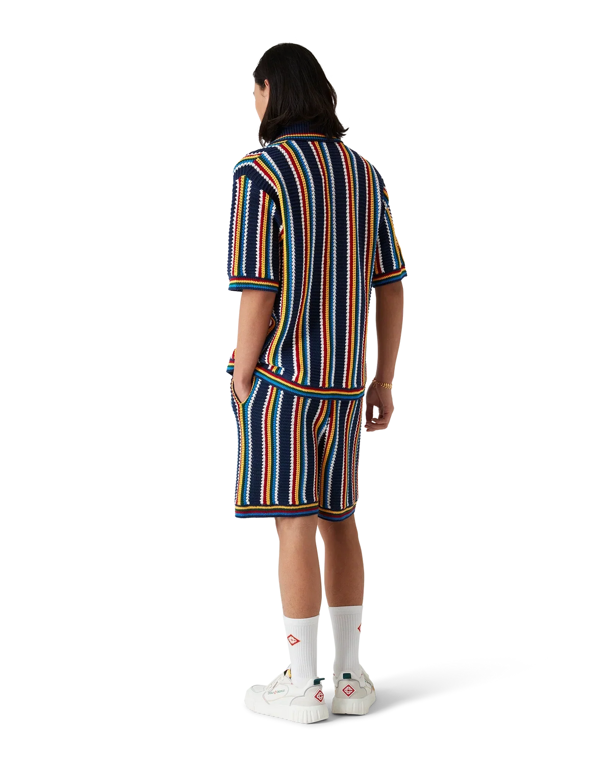 Crochet Stripe Shorts | Casablanca Paris | Image 3