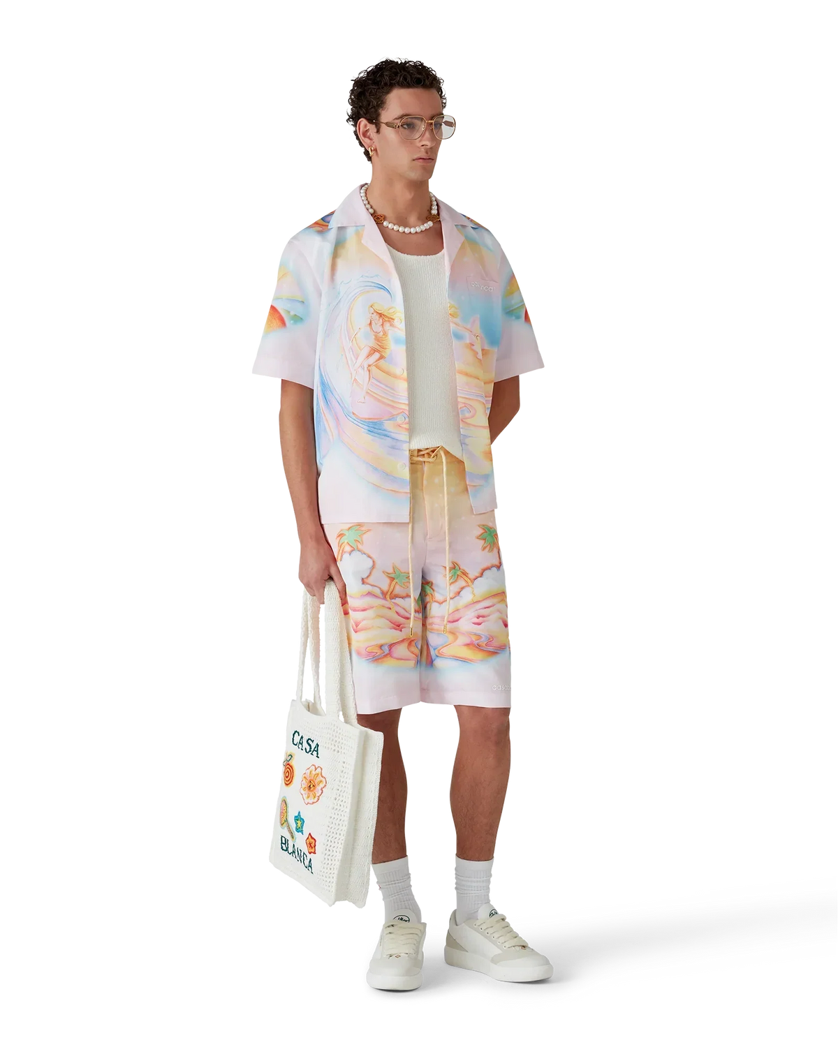 Psychedelic Nirvana Short Sleeve Swim Shirt | Casablanca Paris | Image 2