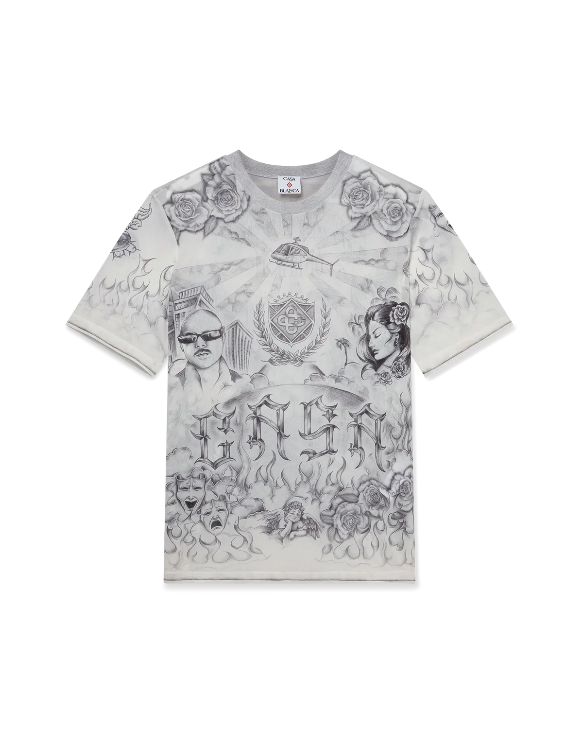 Tattoo Mesh Top | Casablanca Paris | Image 1