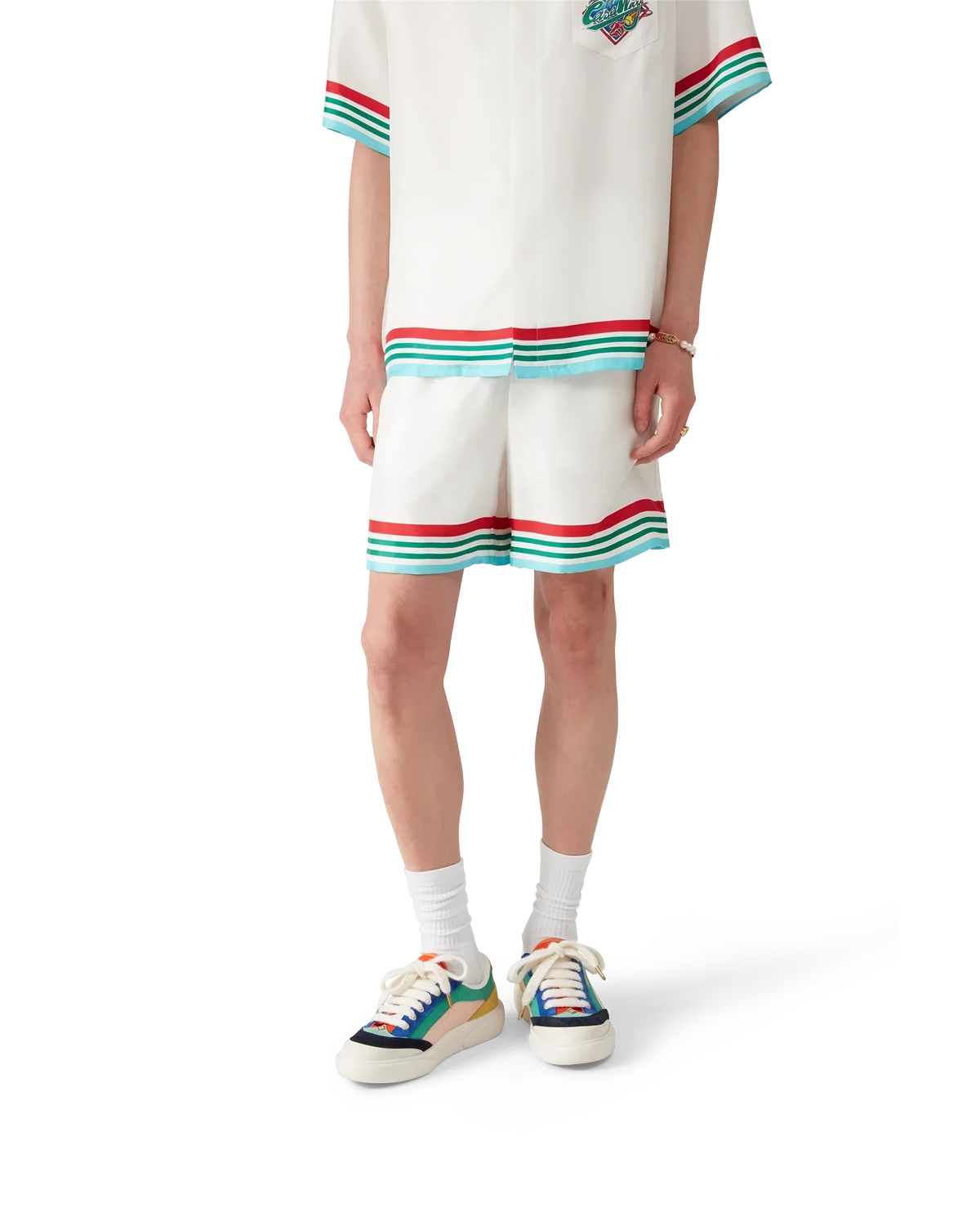 Casa Way World Series Silk Shorts | Casablanca Paris | Image 3
