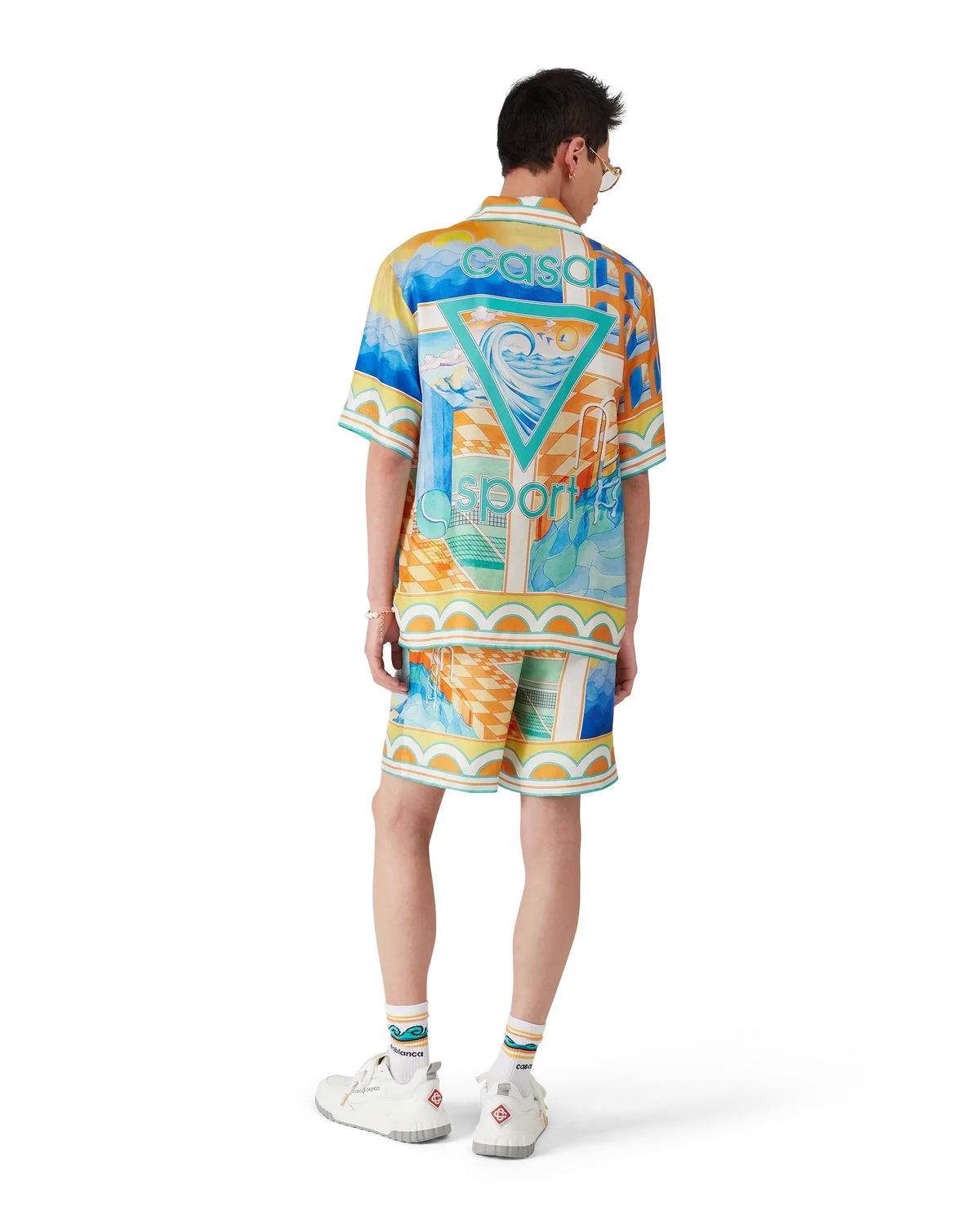 Surreal Pool Silk Shorts | Casablanca Paris | Image 3