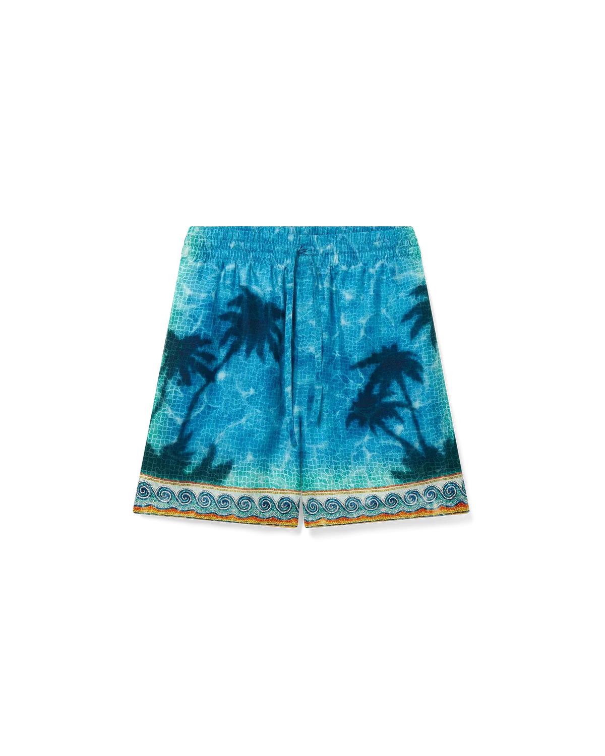 Poolside Emblem Silk Shorts | Casablanca Paris | Image 1