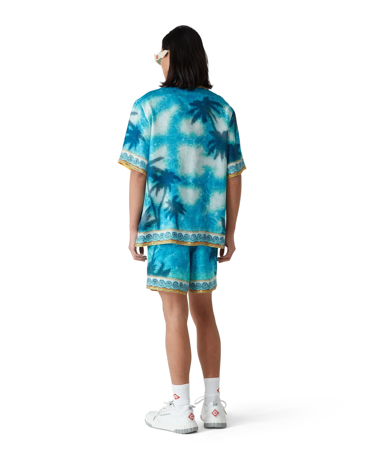 Poolside Emblem Silk Shorts | Casablanca Paris | Image 3