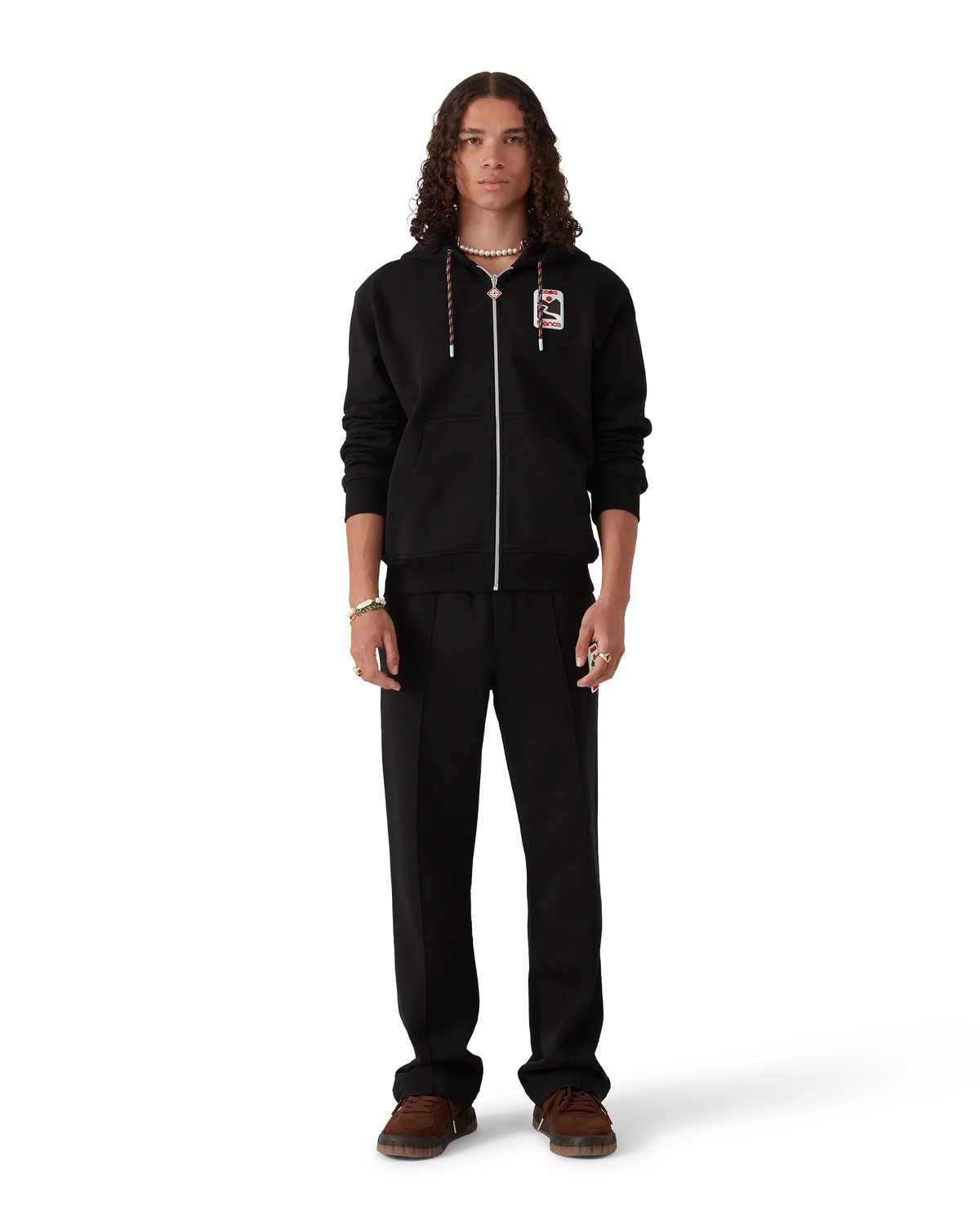 Sunset Valley Zip Hooded Sweatshirt | Casablanca Paris | Image 2