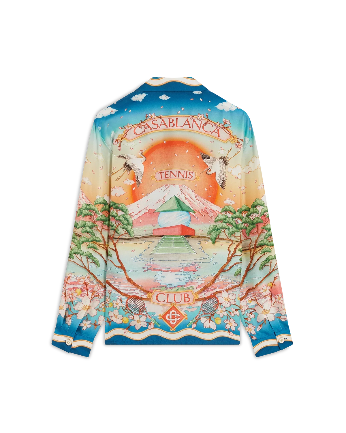 Tennis Club Long Sleeve Silk Shirt | Casablanca Paris | Image 1