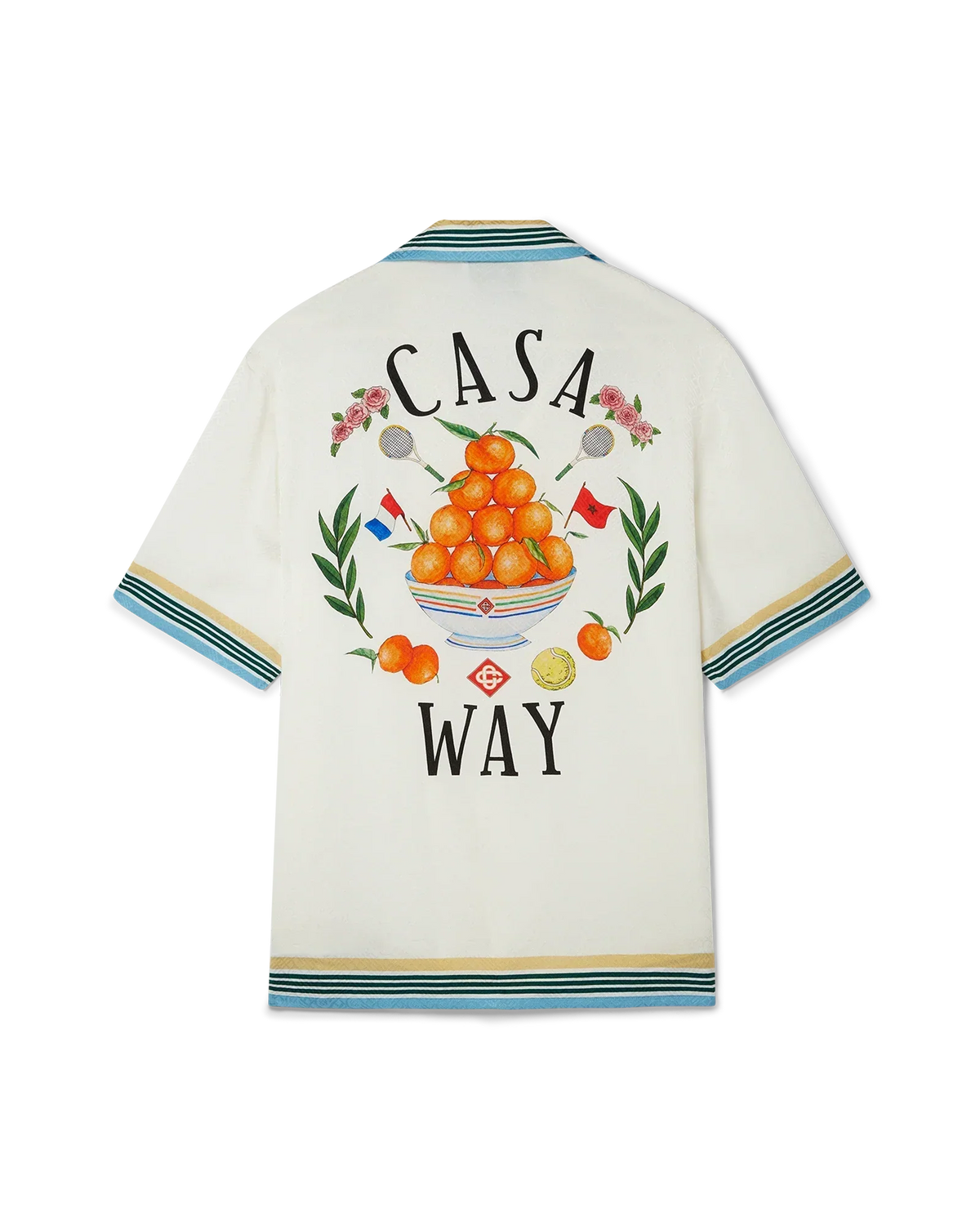 Casa Way Short Sleeve Silk Shirt | Casablanca Paris | Image 1