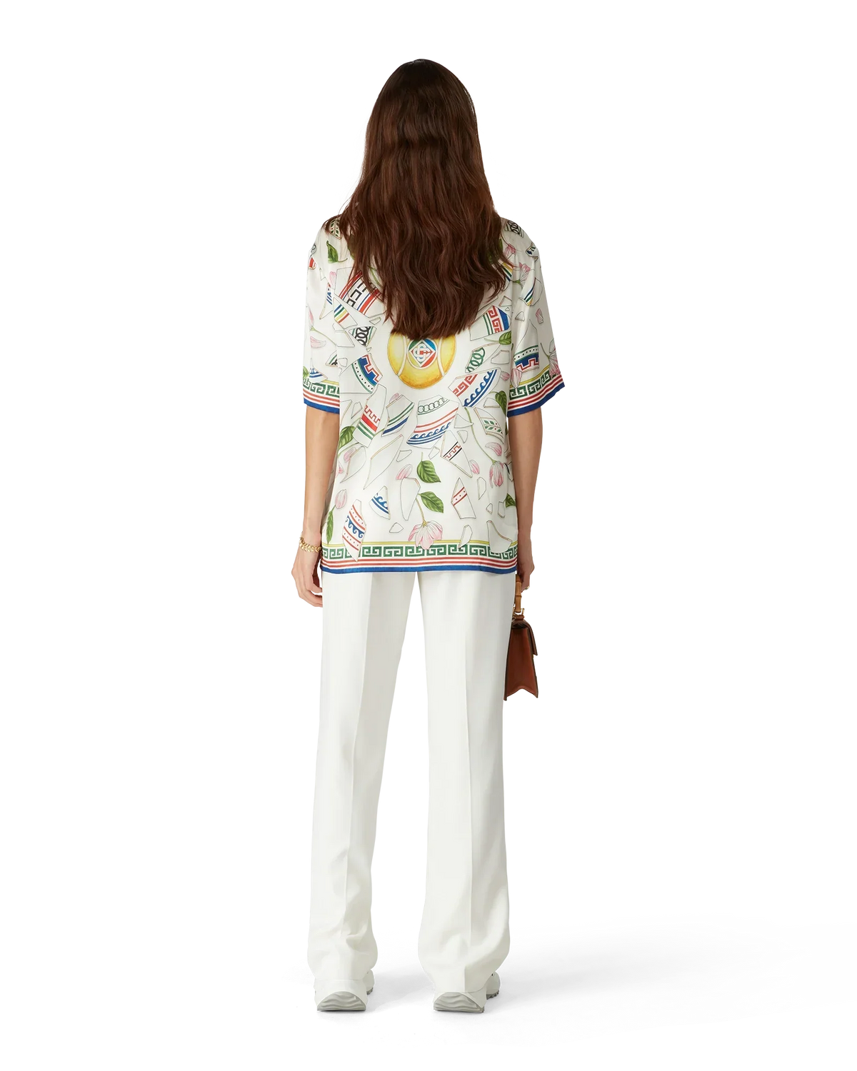 Le Vase Brise Short Sleeve Silk Shirt | Casablanca Paris | Image 7