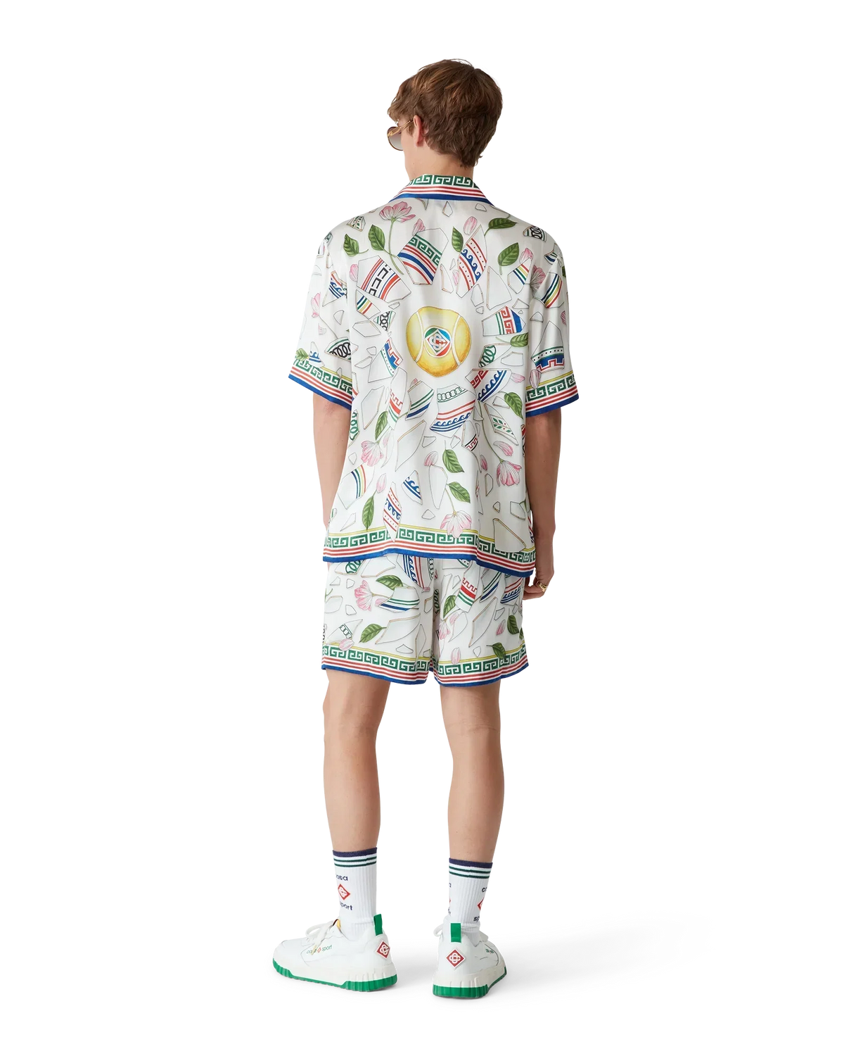 Le Vase Brise Short Sleeve Silk Shirt | Casablanca Paris | Image 7