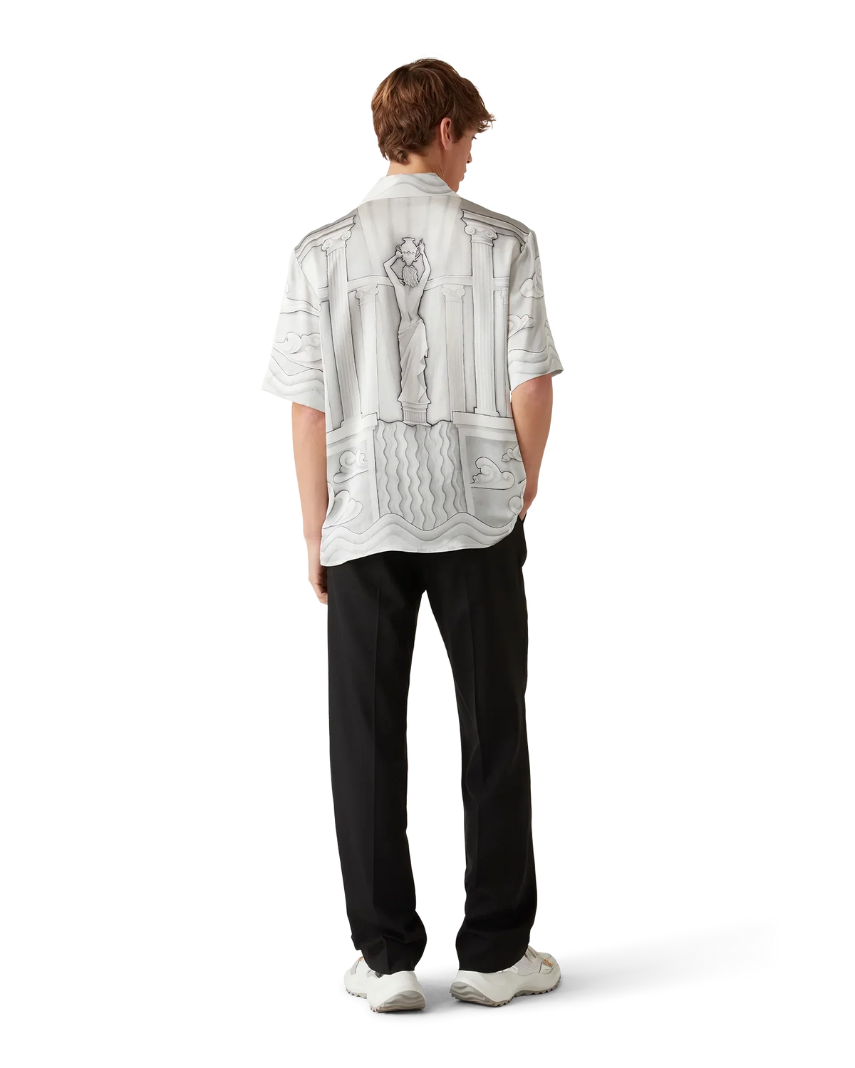 Sacred Stone Short Sleeve Silk Shirt | Casablanca Paris | Image 3