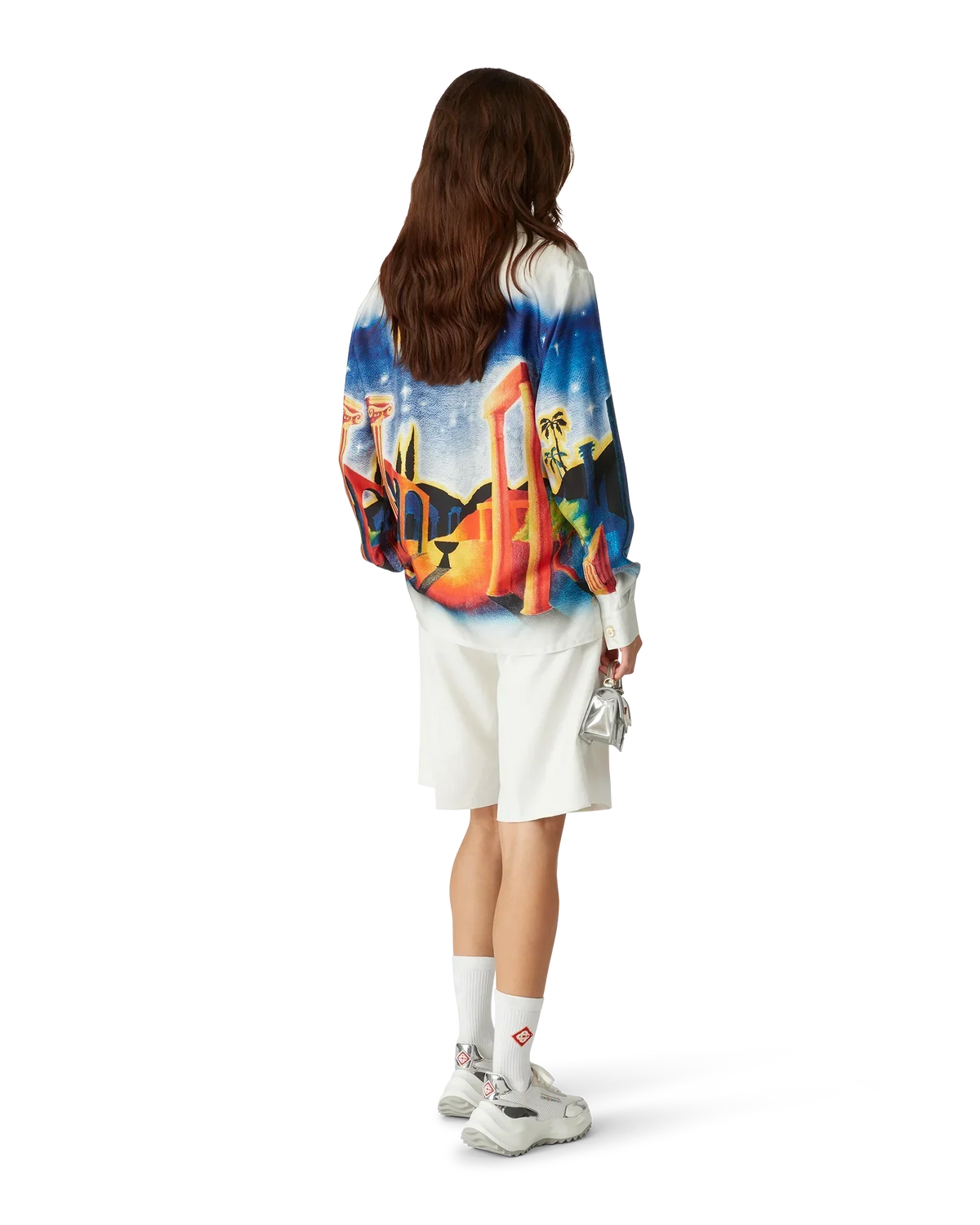 Midnight Acropolis Silk Long Sleeve Shirt | Casablanca Paris | Image 3
