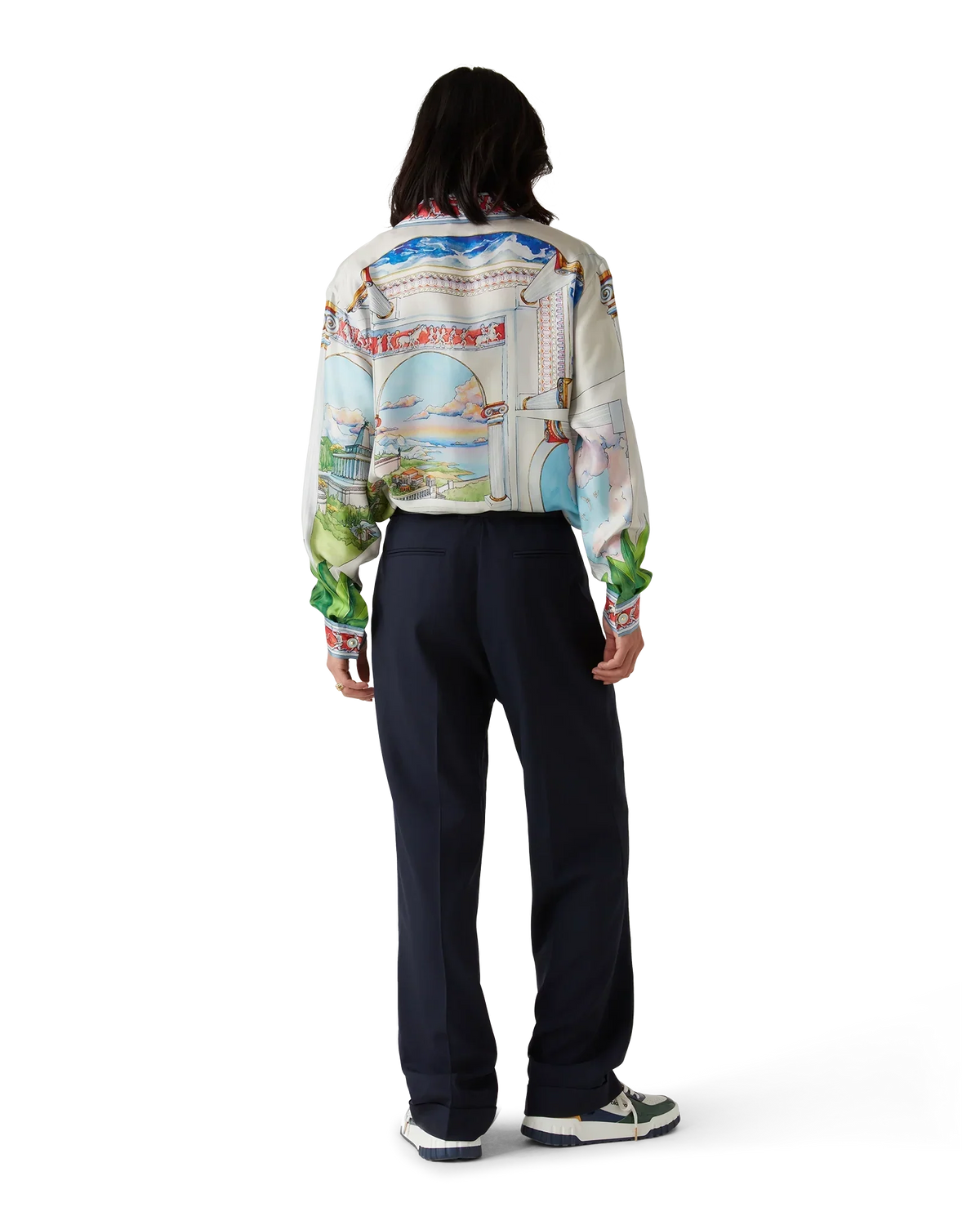 Le Passage Long Sleeve Silk Shirt | Casablanca Paris | Image 3