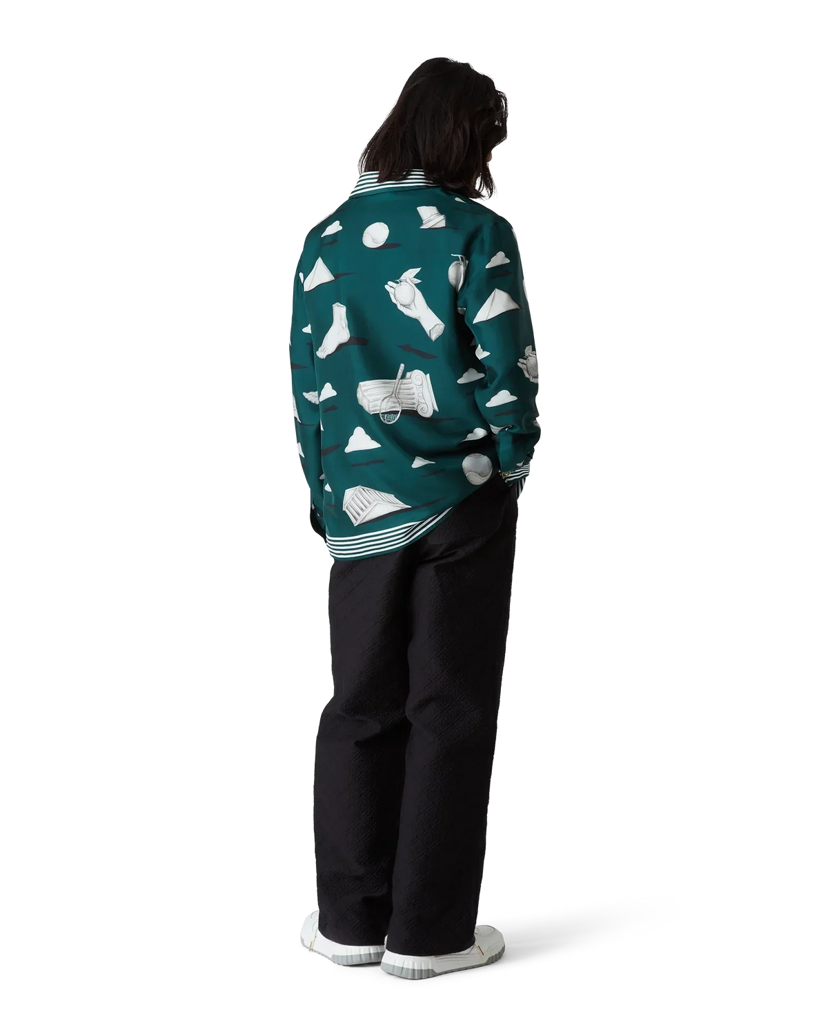 Metaphysical Long Sleeve Silk Shirt | Casablanca Paris | Image 3