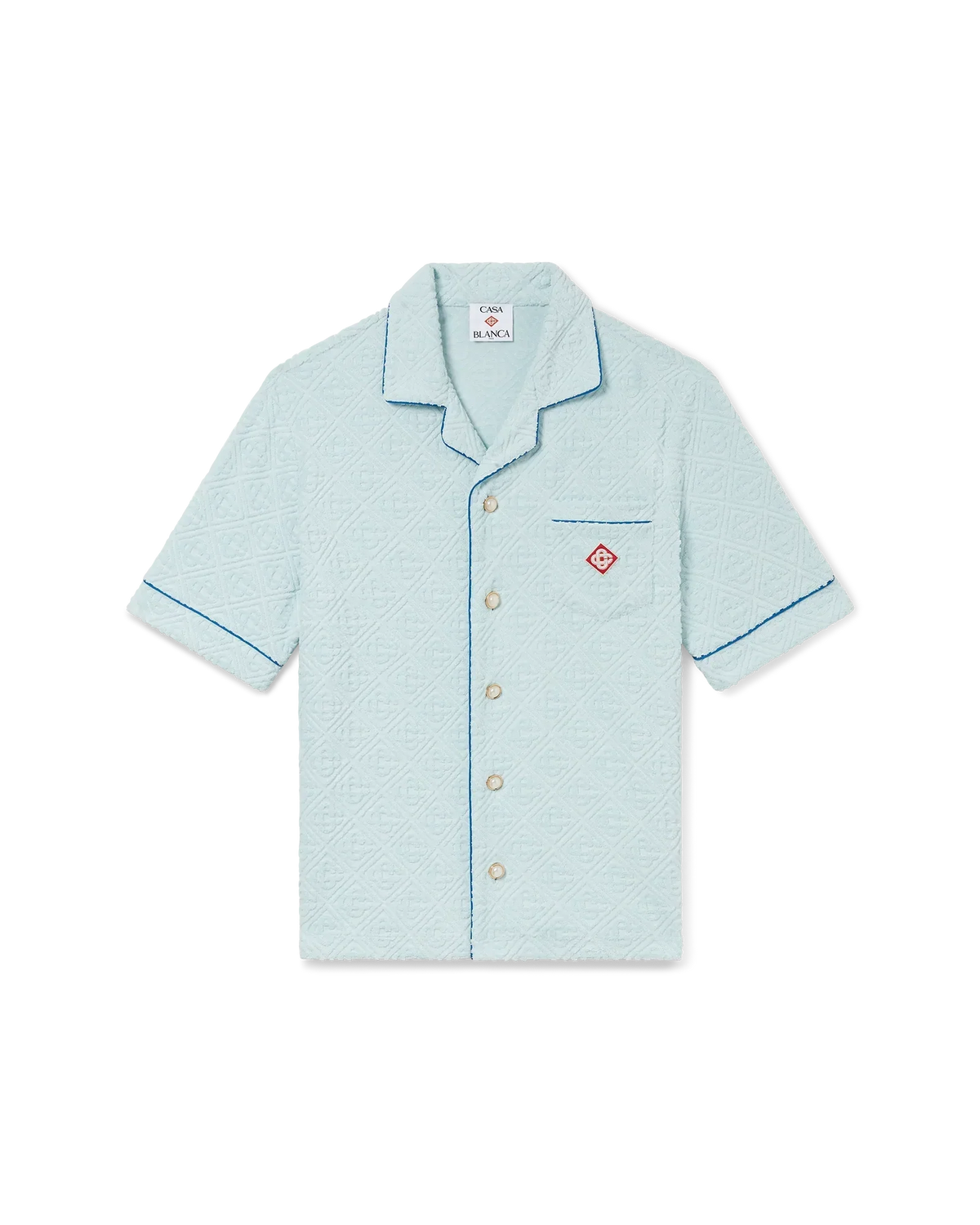 Monogram Towelling Short Sleeve Shirt | Casablanca Paris | Image 1